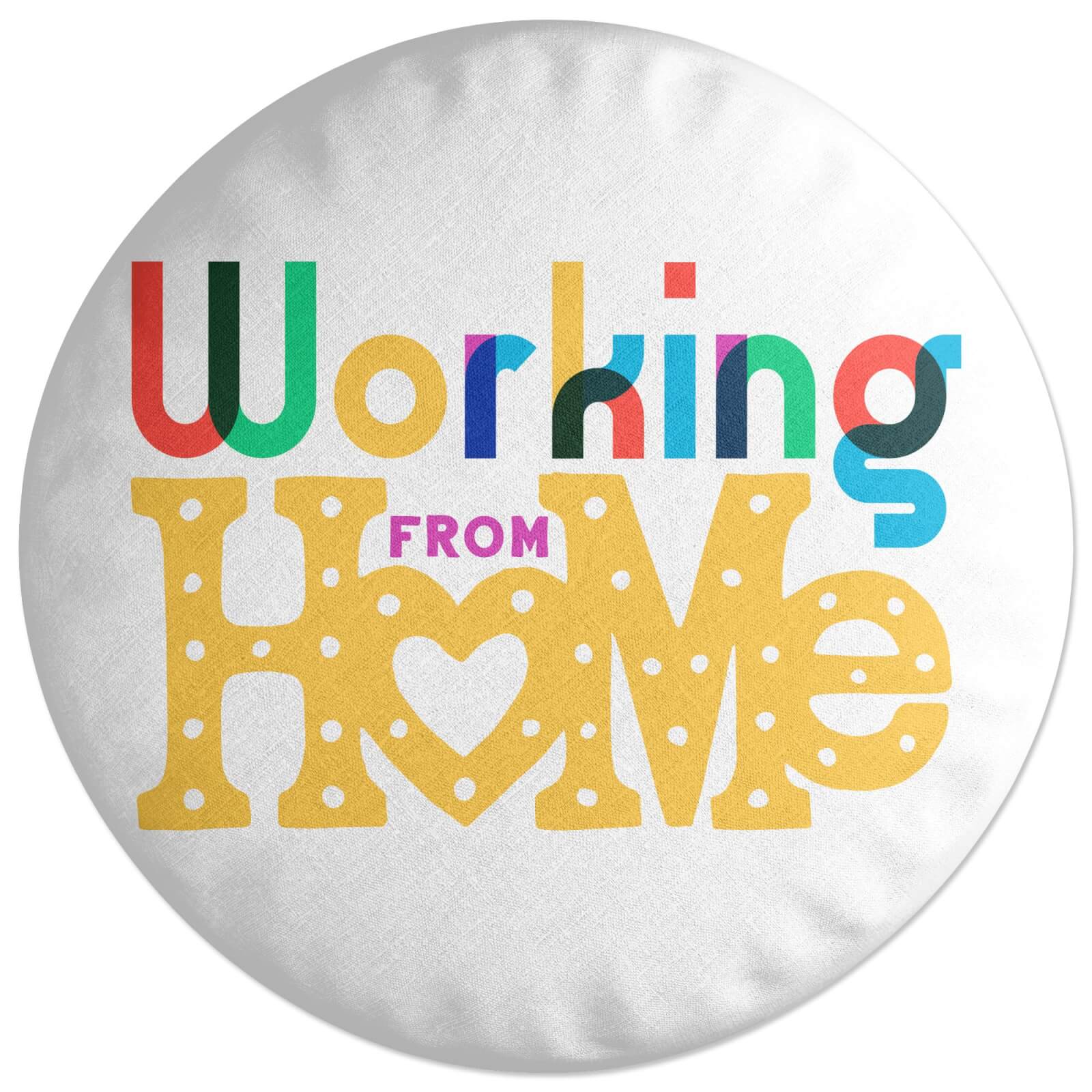 Working From Home Round Cushion