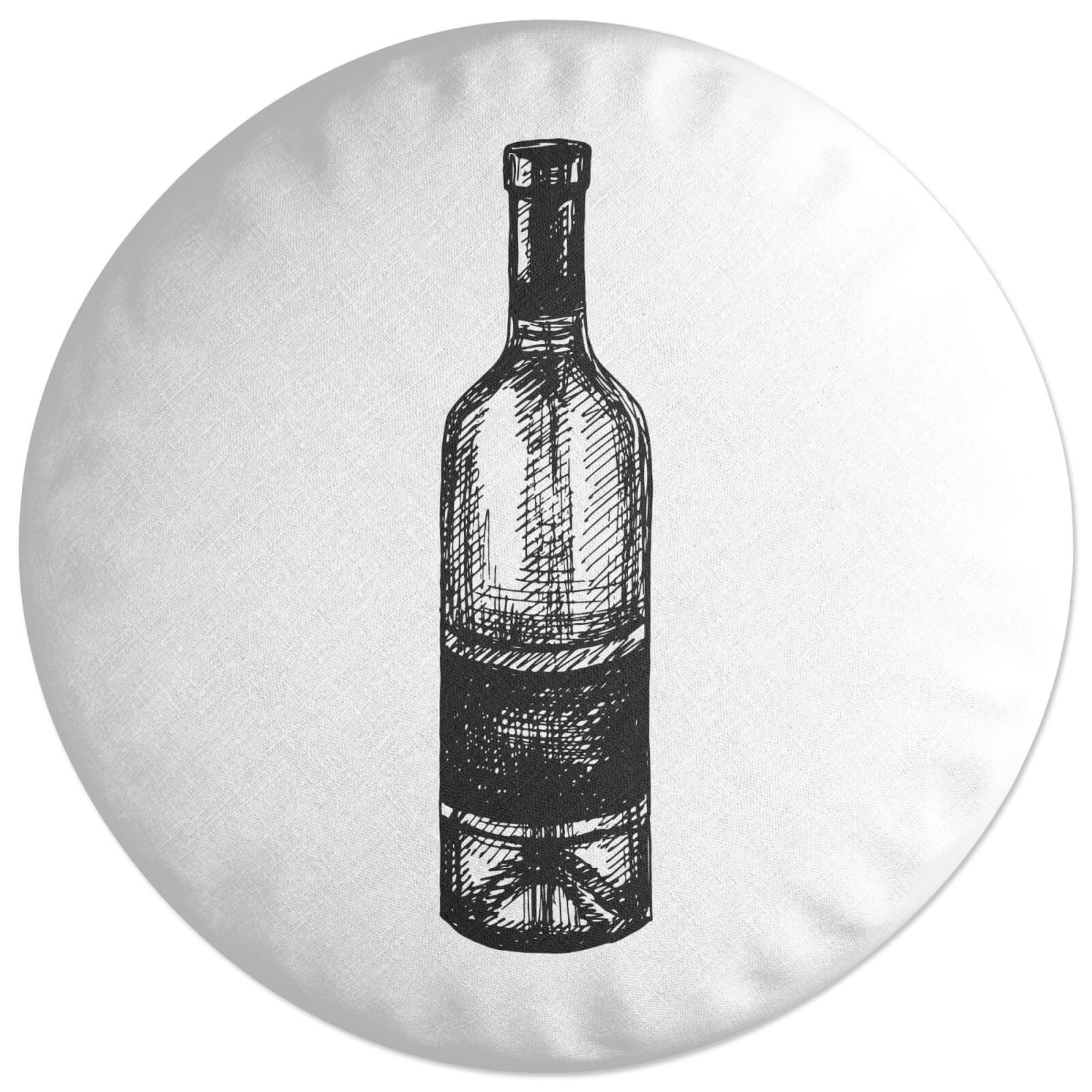 Decorsome Wine Bottle Round Cushion
