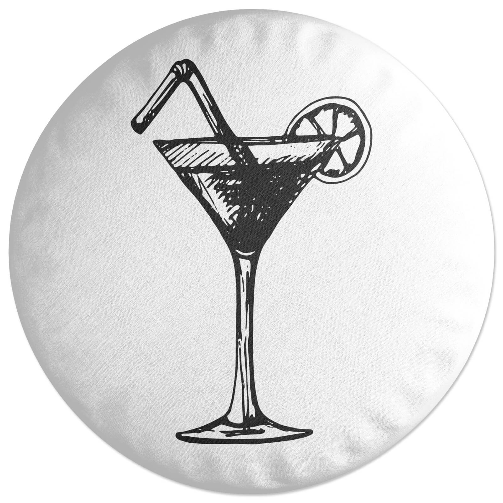 Beach Cocktail Round Cushion