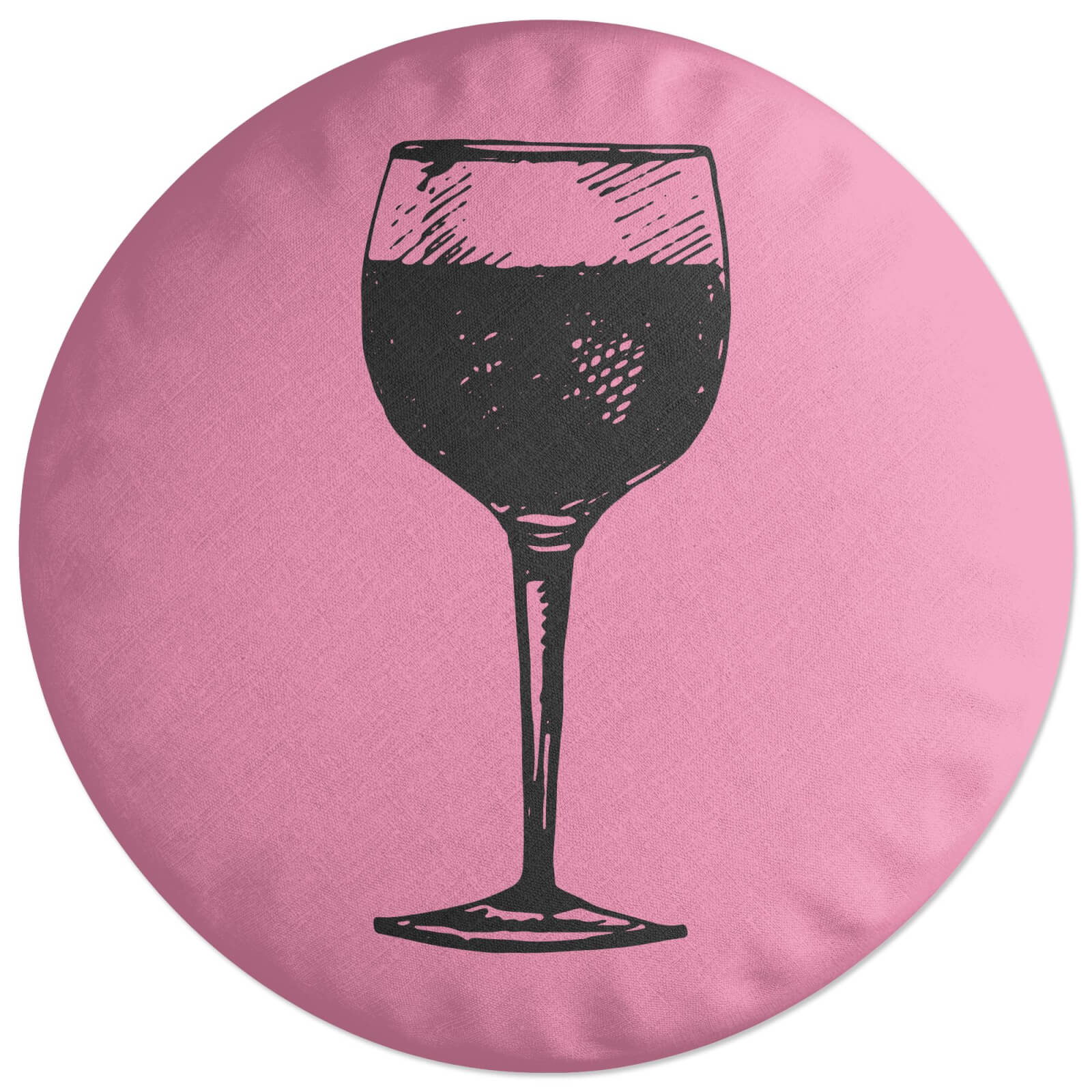 Red Wine Round Cushion