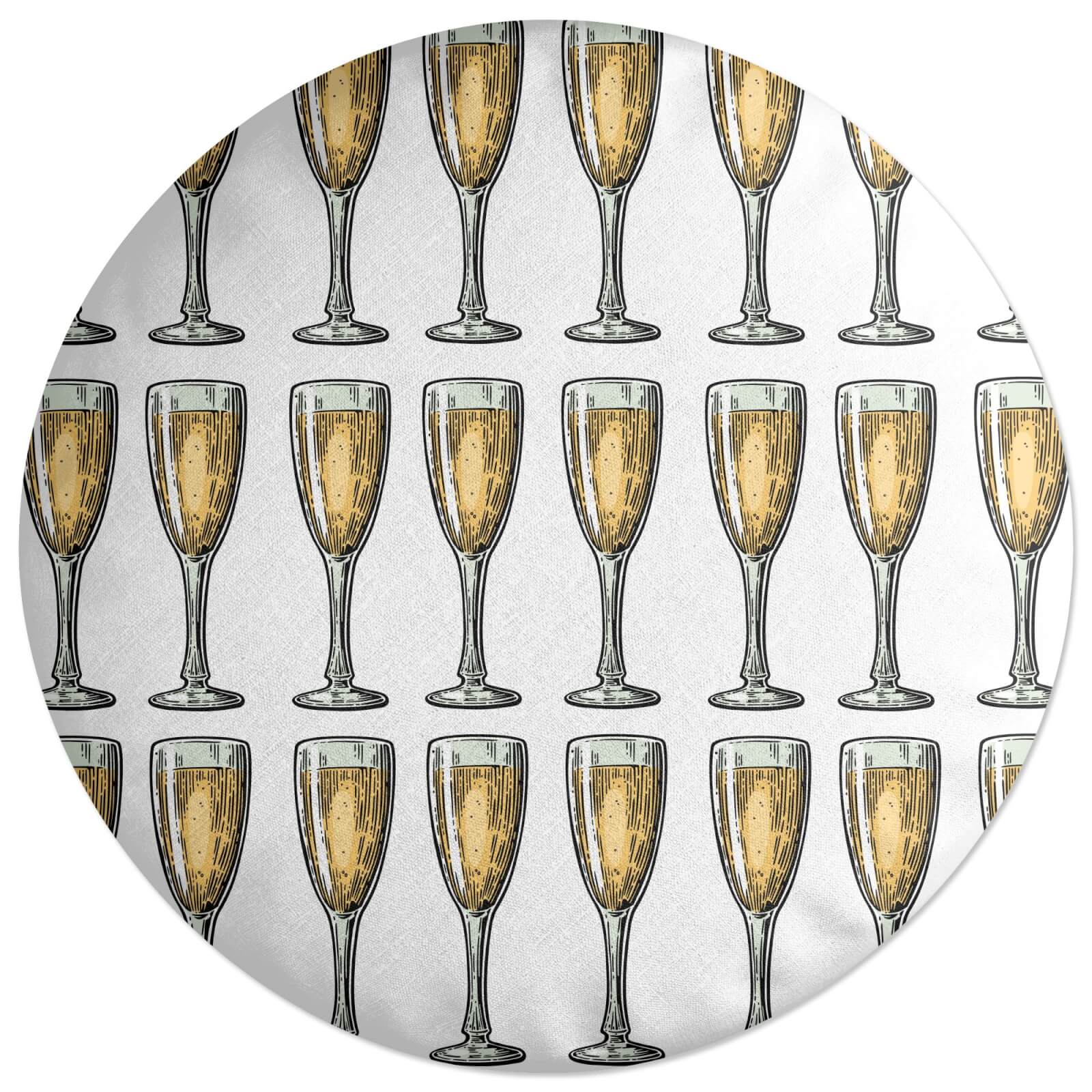 Champagne Round Cushion