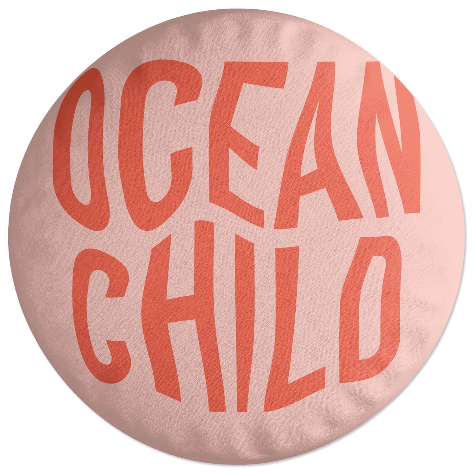 Ocean Child Round Cushion