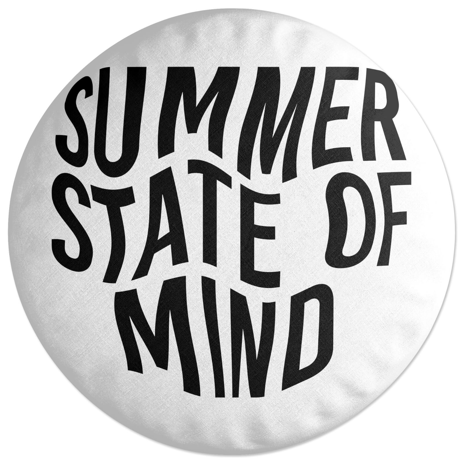 Summer State Of Mind Round Cushion