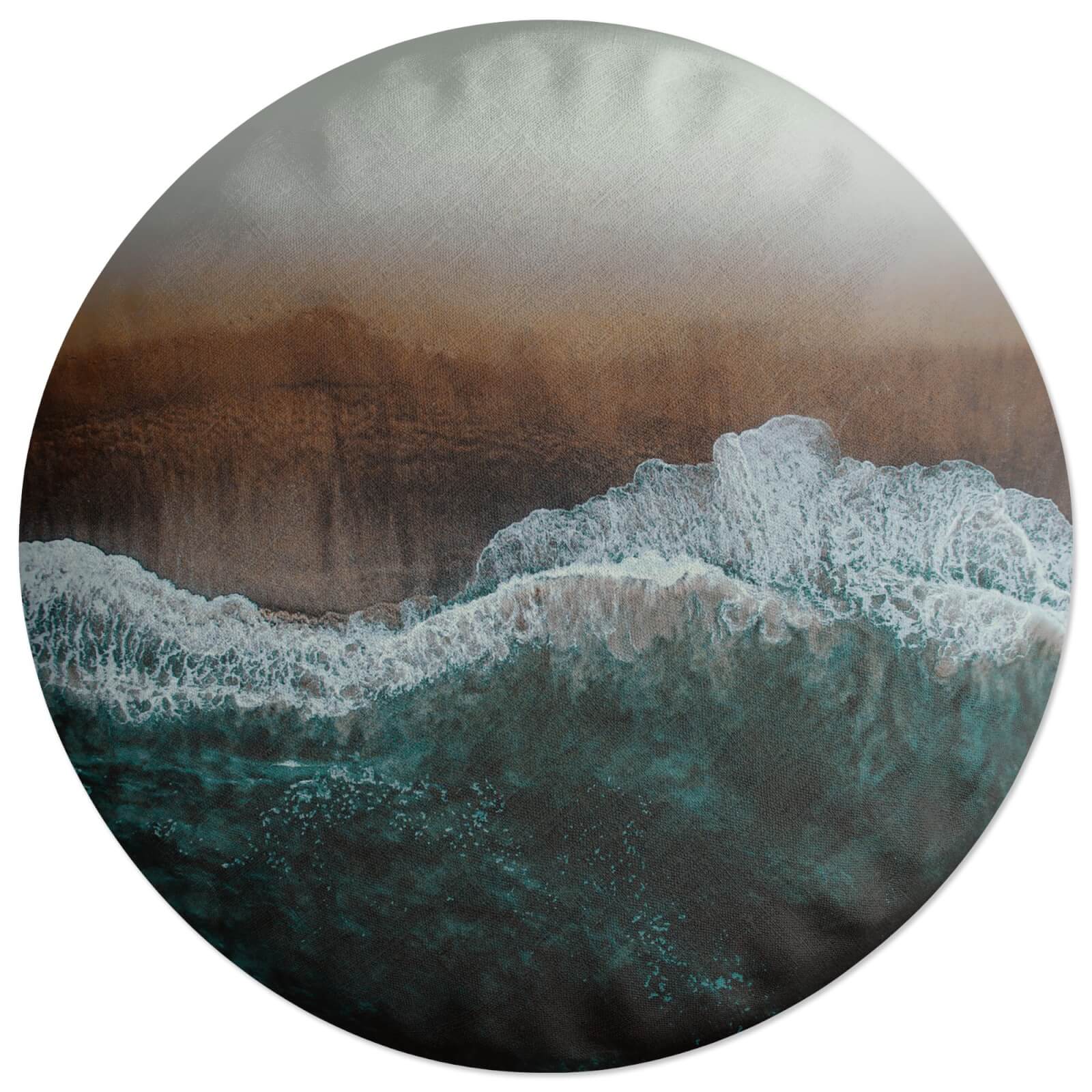 Decorsome Moody Ocean Round Cushion