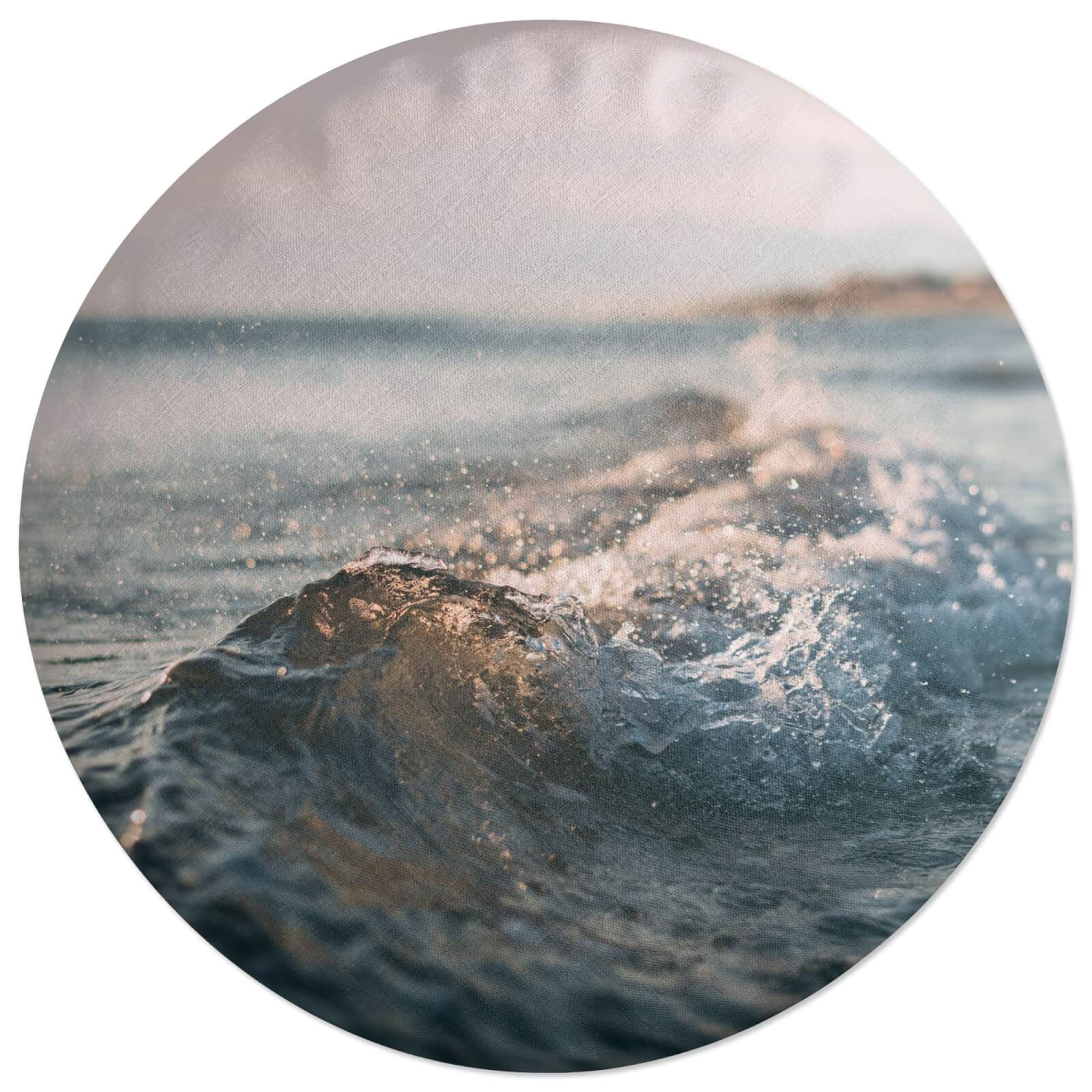 Crashing Wave Round Cushion