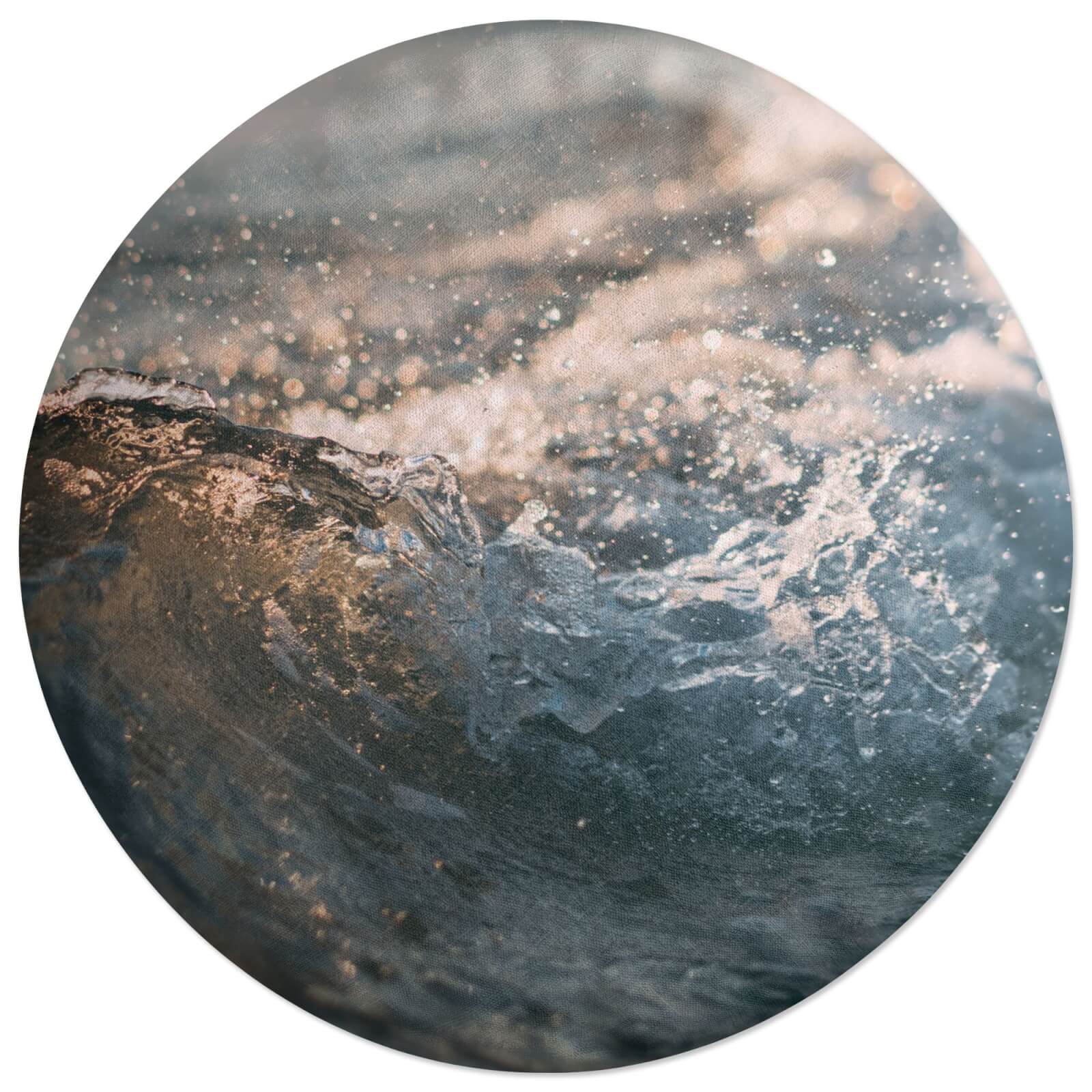 Decorsome Wave Texture Round Cushion