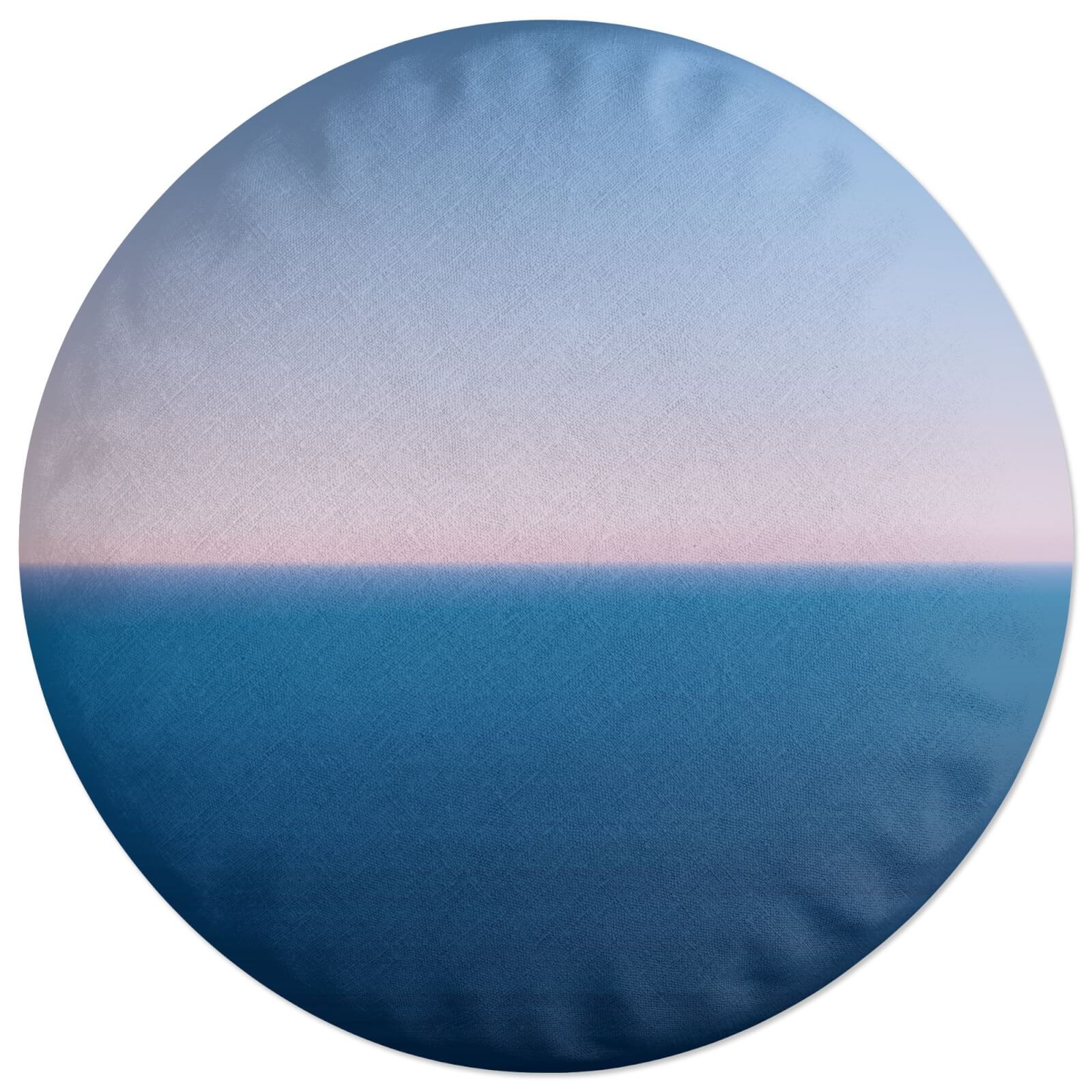 Sunset Cool Tones Round Cushion