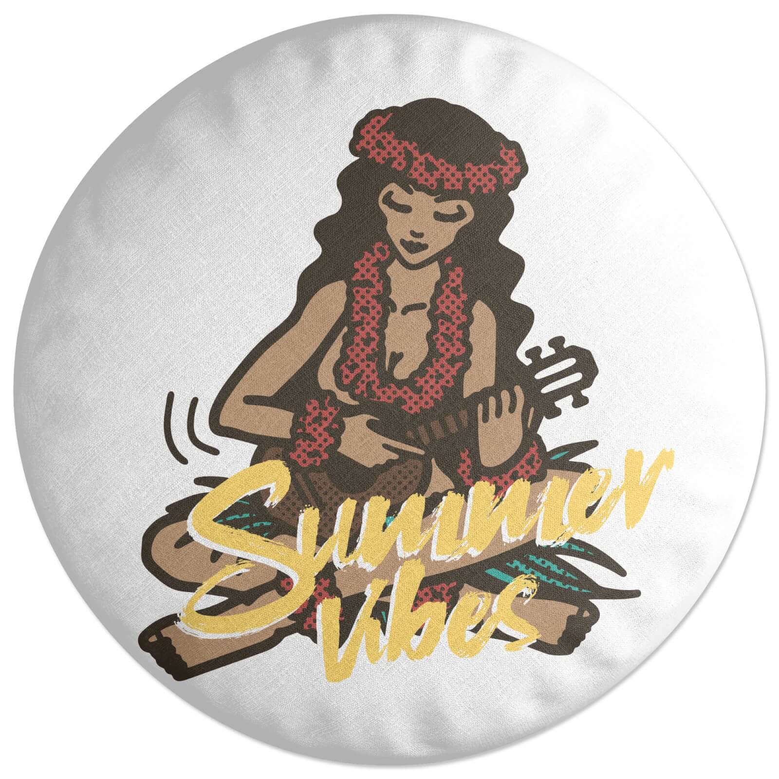 Decorsome Summer Vibes Round Cushion