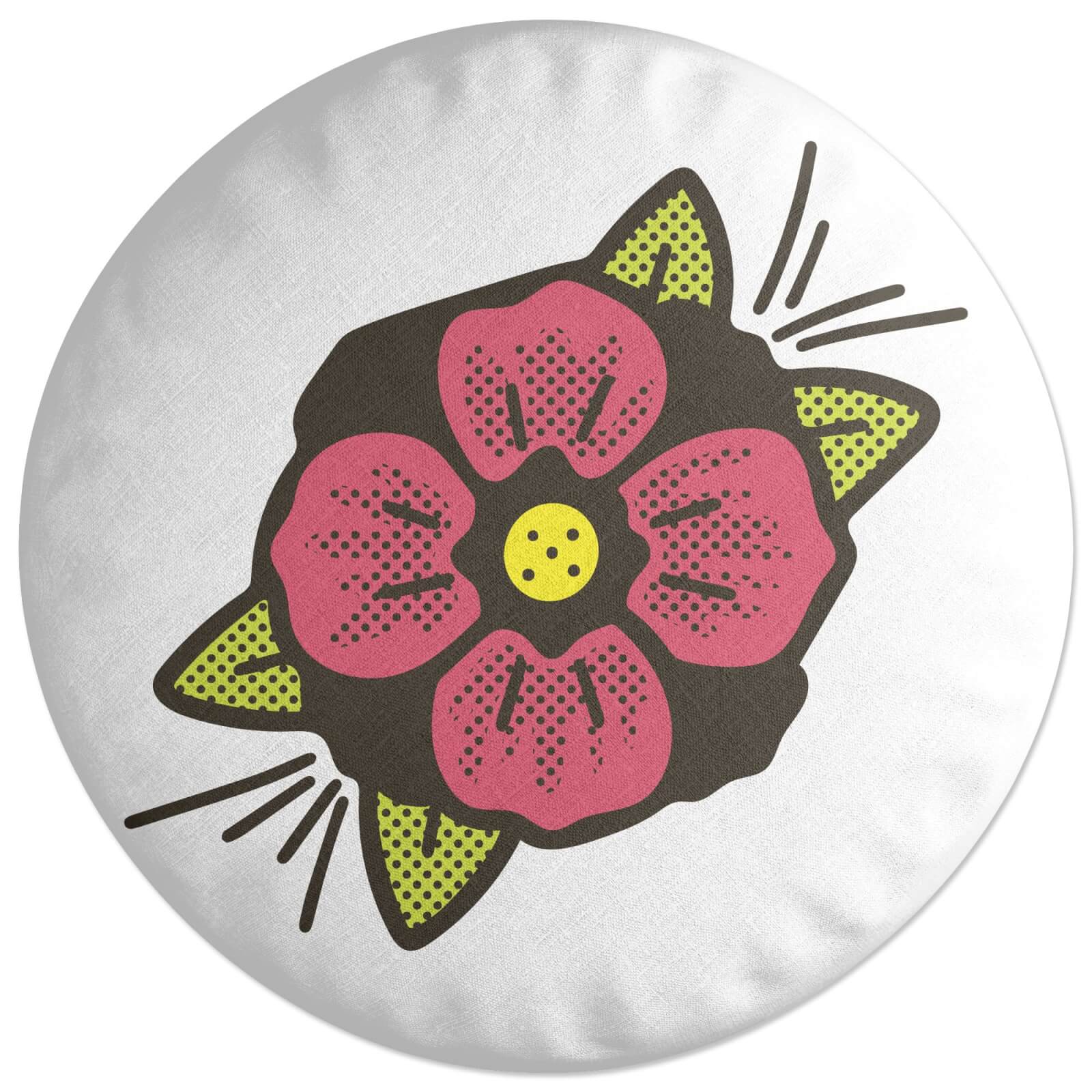 Summer Flower Round Cushion