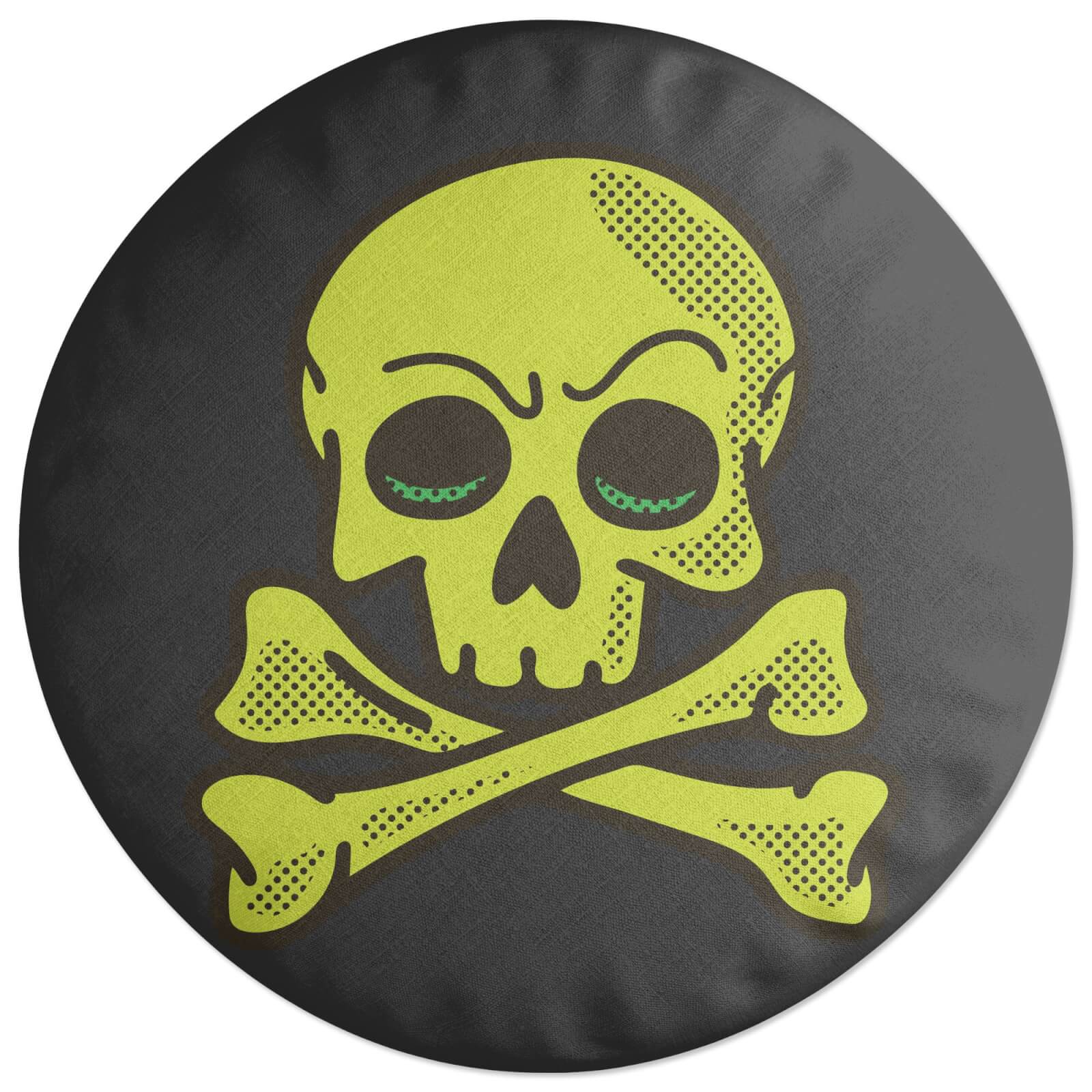 Skater Skull Round Cushion