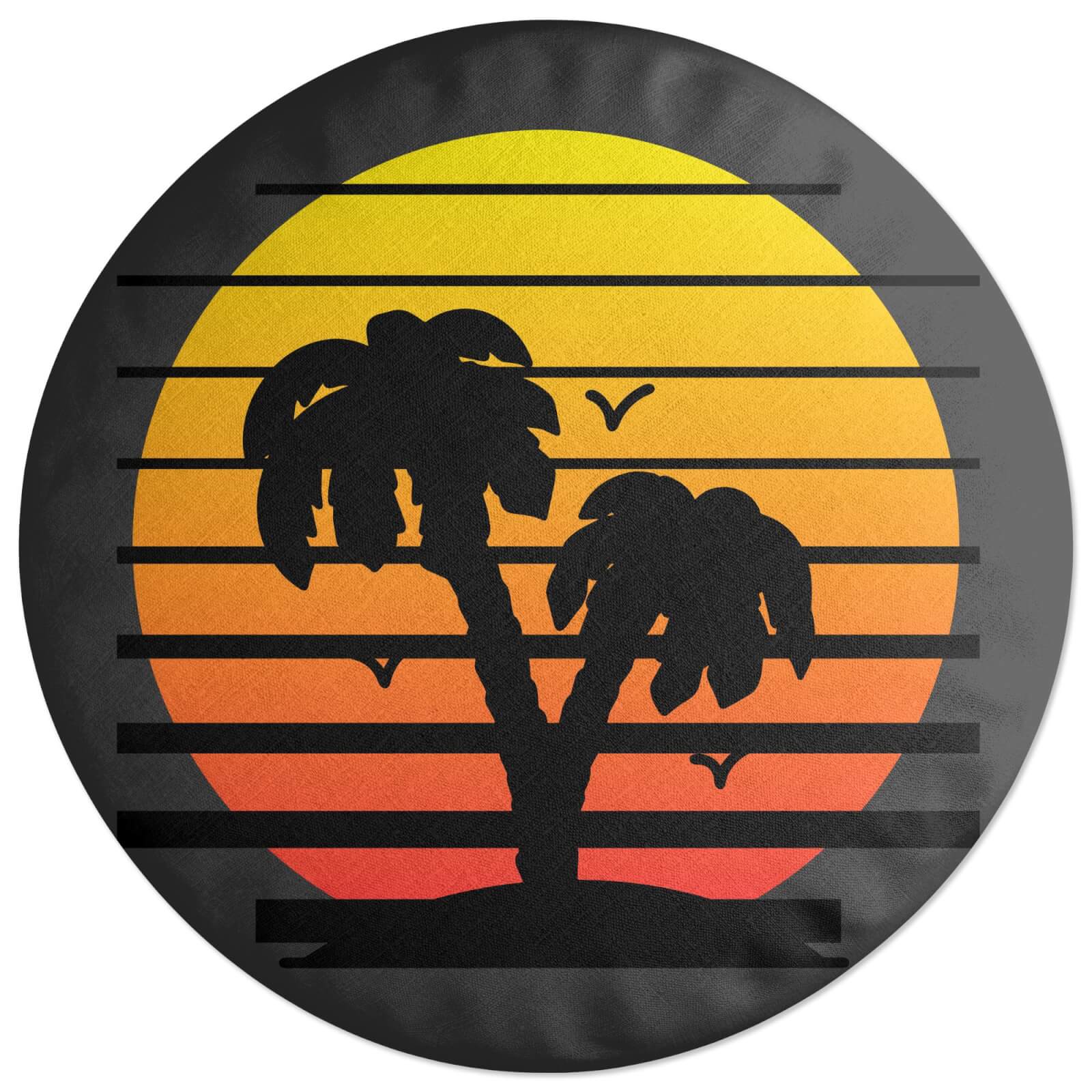 Decorsome Summer Sunset Round Cushion