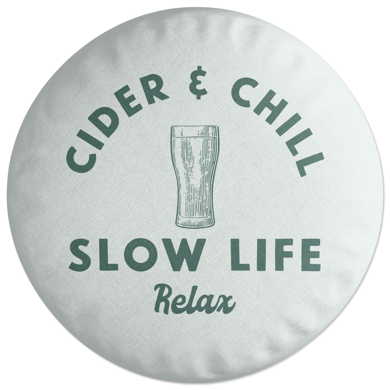 Cider And Chill Round Cushion