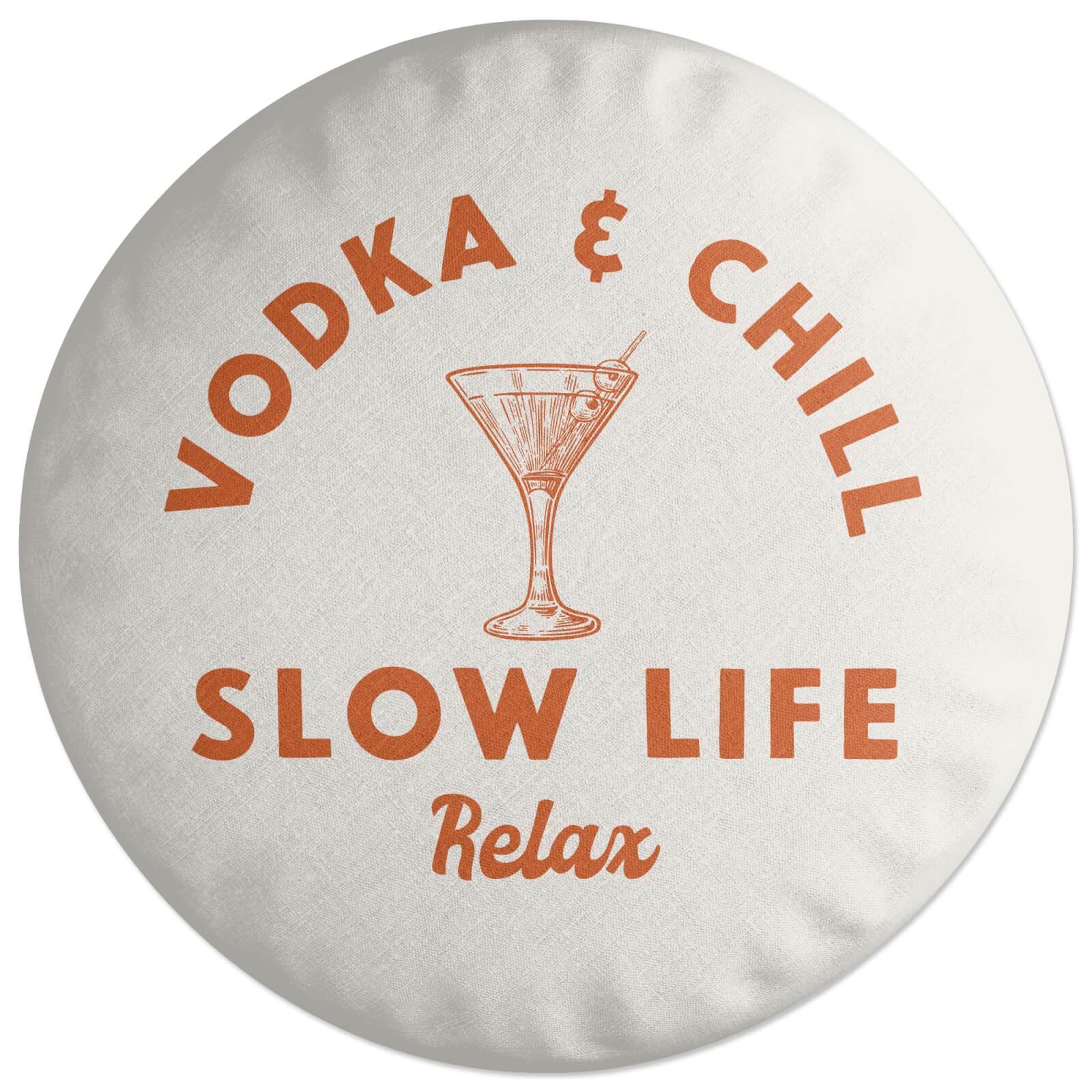 Vodka And Chill Round Cushion