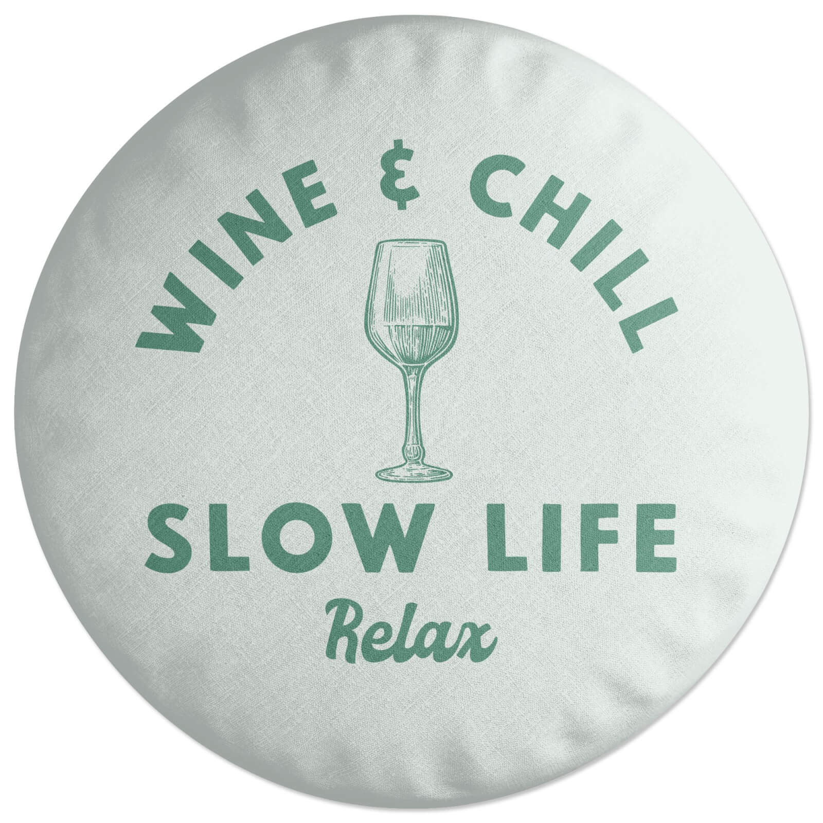 Wine And Chill Round Cushion