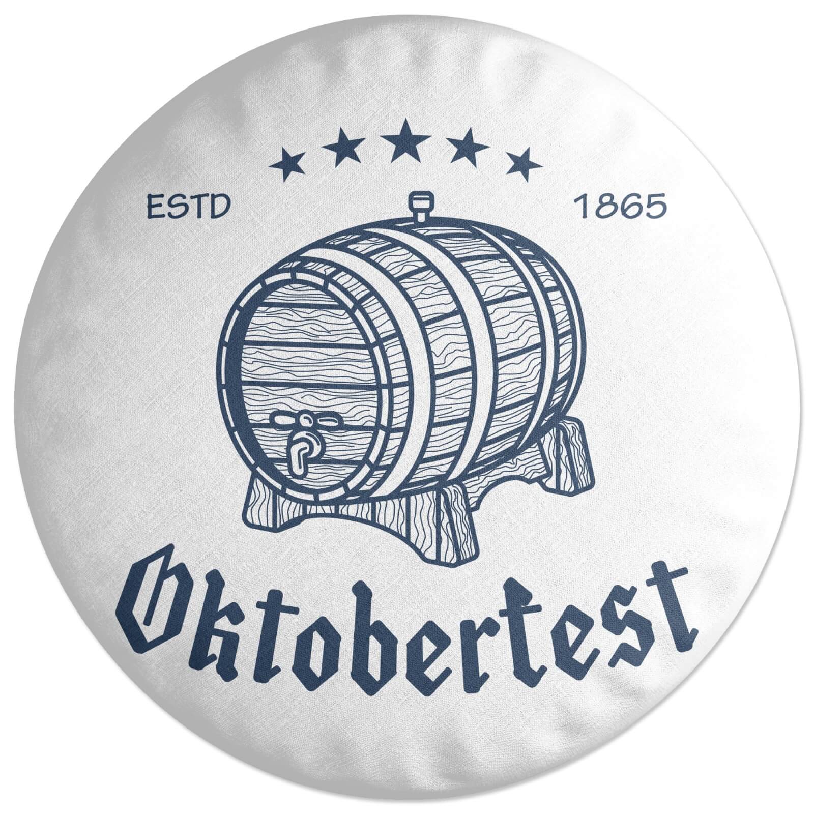 Oktoberfest Barrel Round Cushion