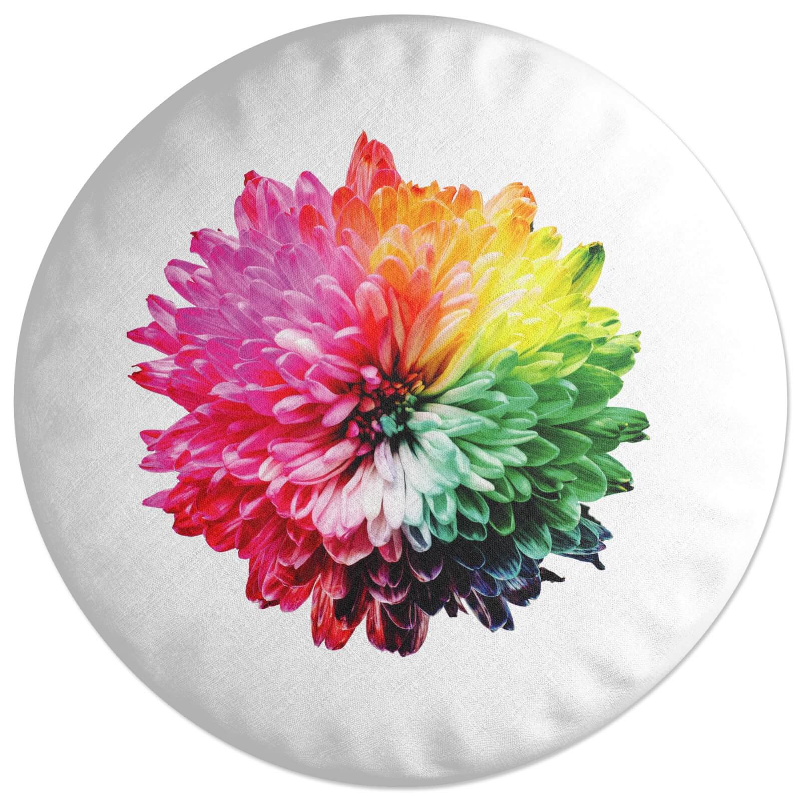 Fluro Flower Round Cushion