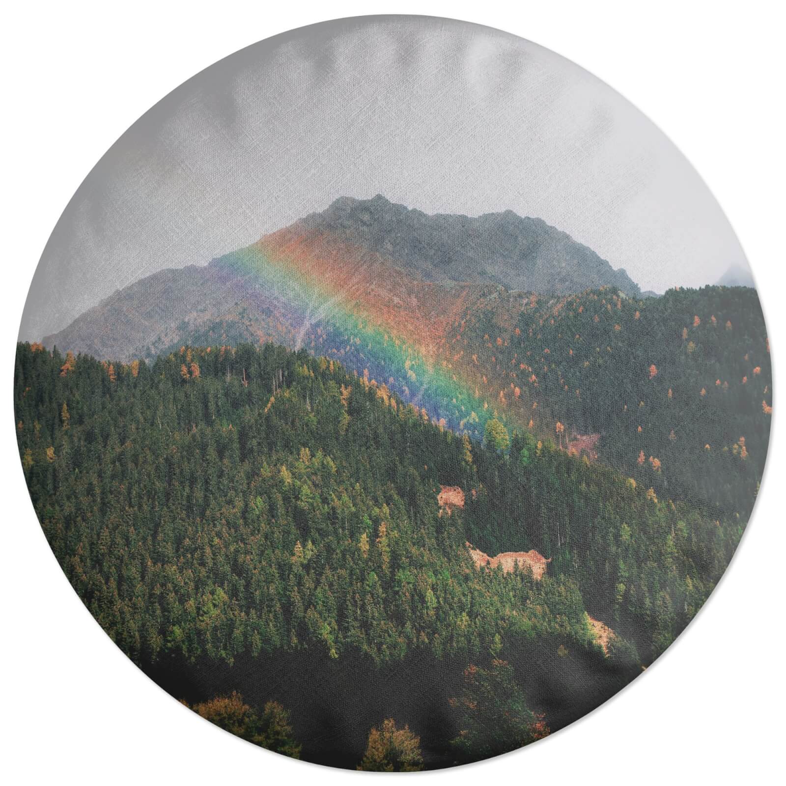 Meadow Rainbow Round Cushion