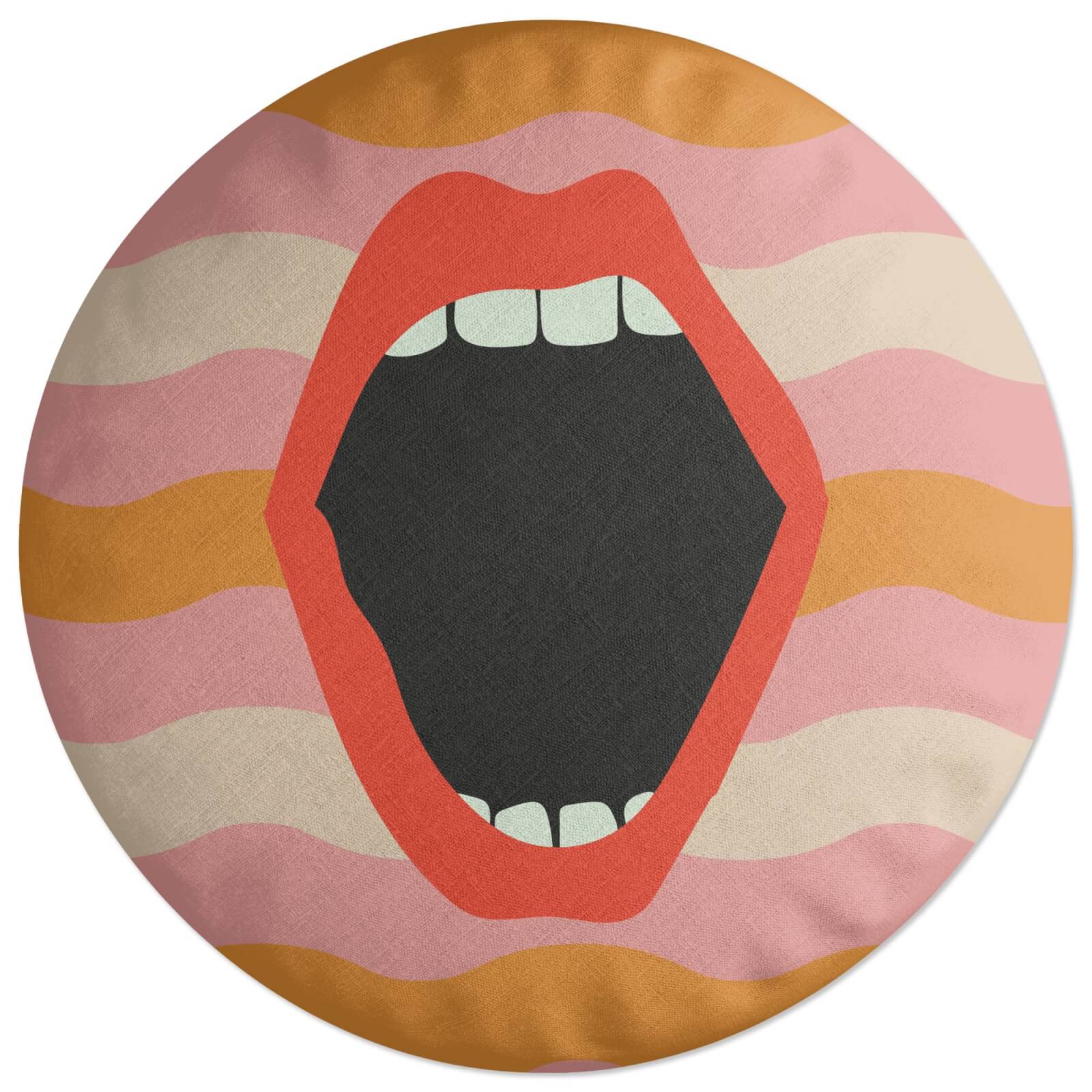 Scream Round Cushion