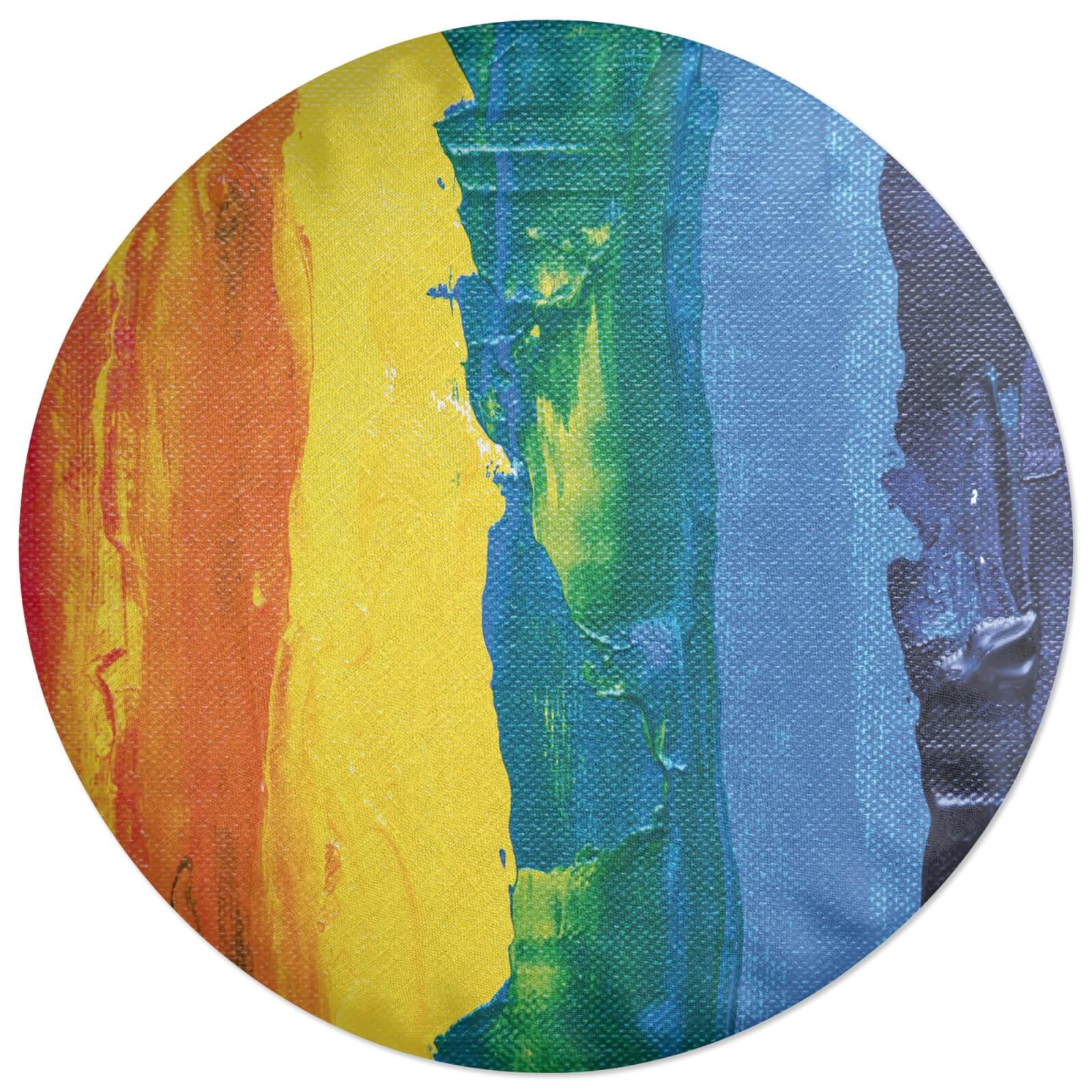 Acrylic Rainbow Round Cushion