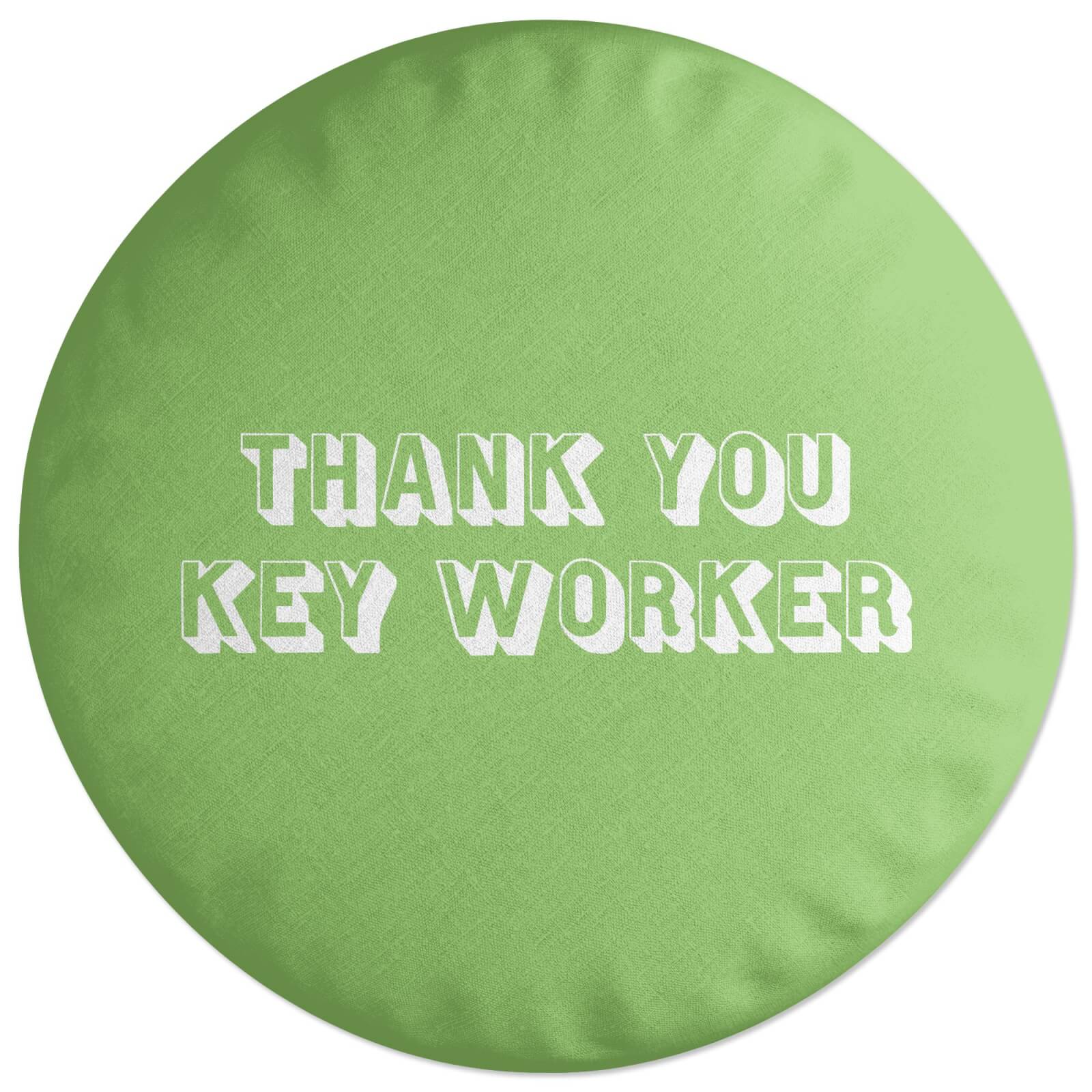 Thank You Key Worker Round Cushion