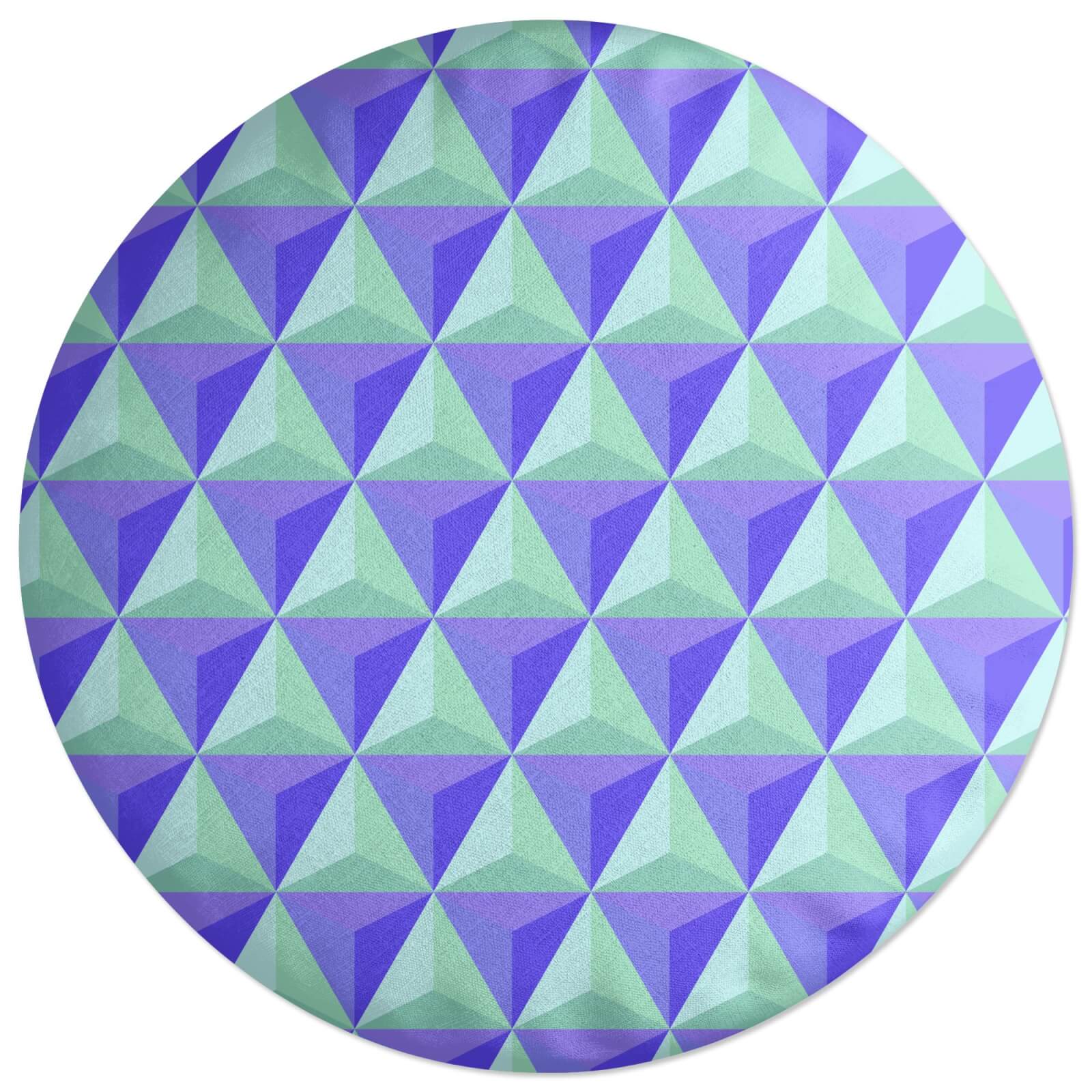 3D Triangle Round Cushion