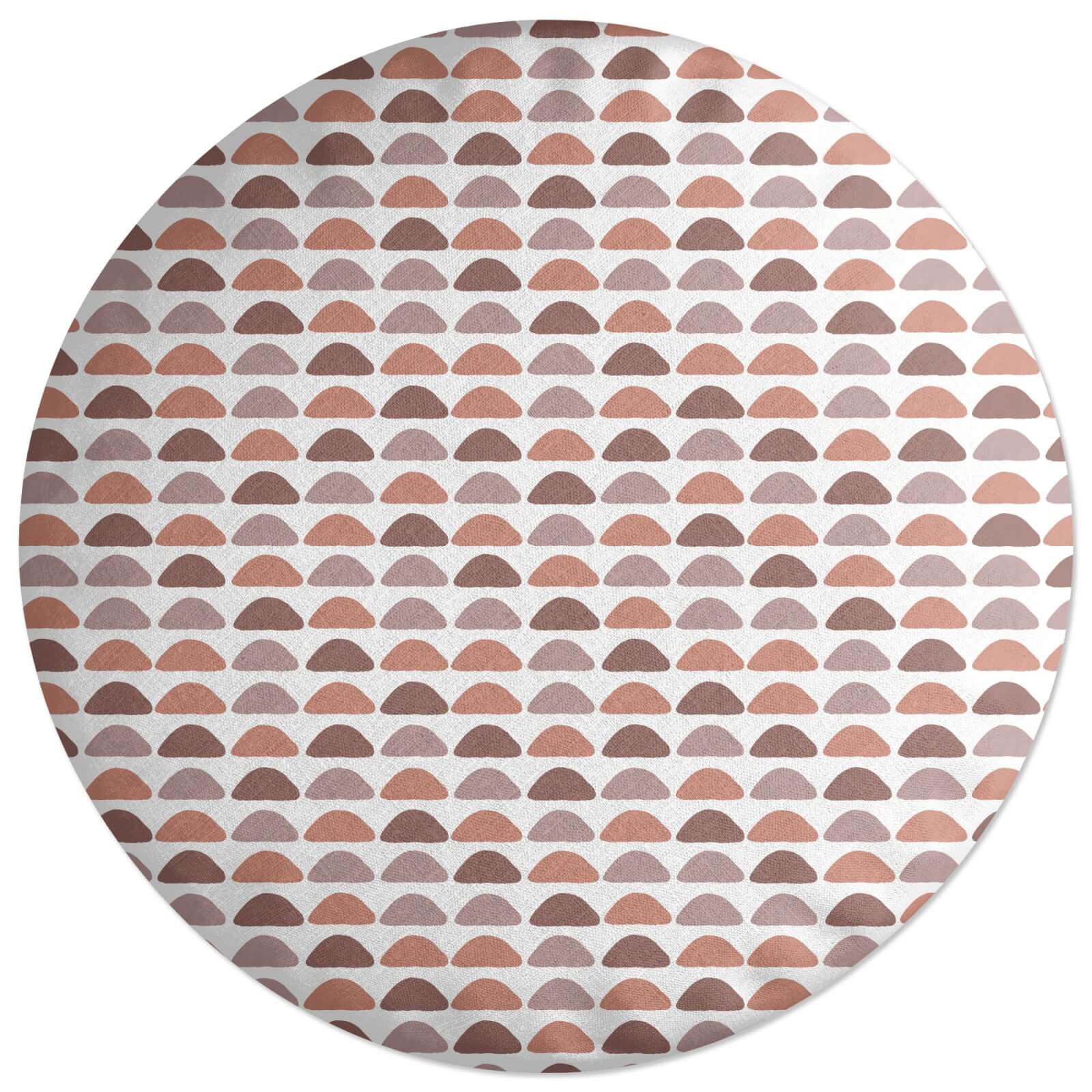 Semi Circles Round Cushion