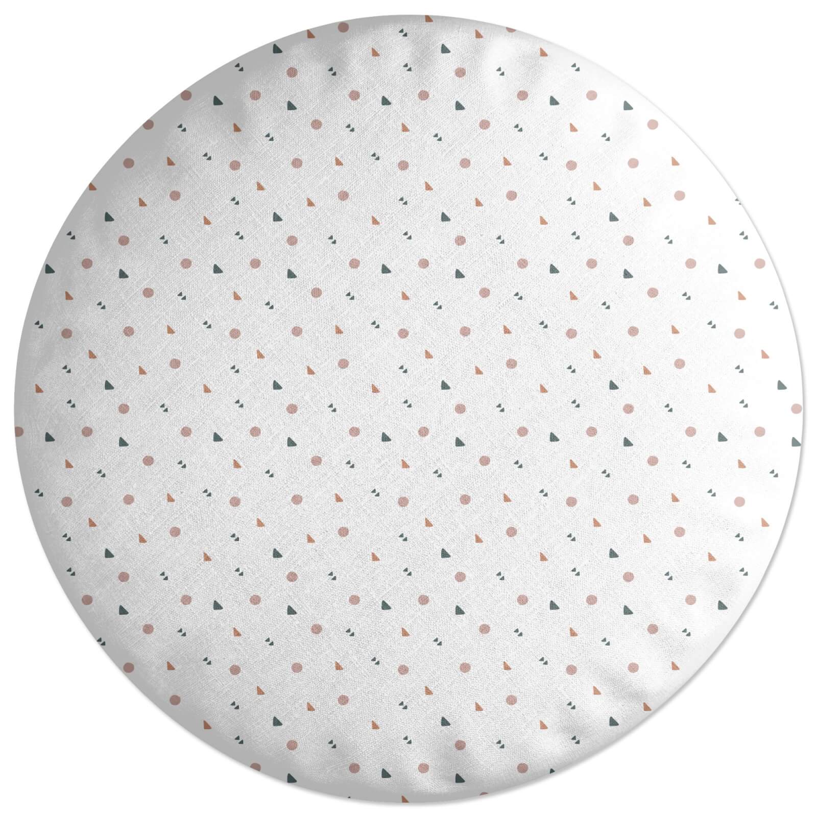 Small Blobs Round Cushion