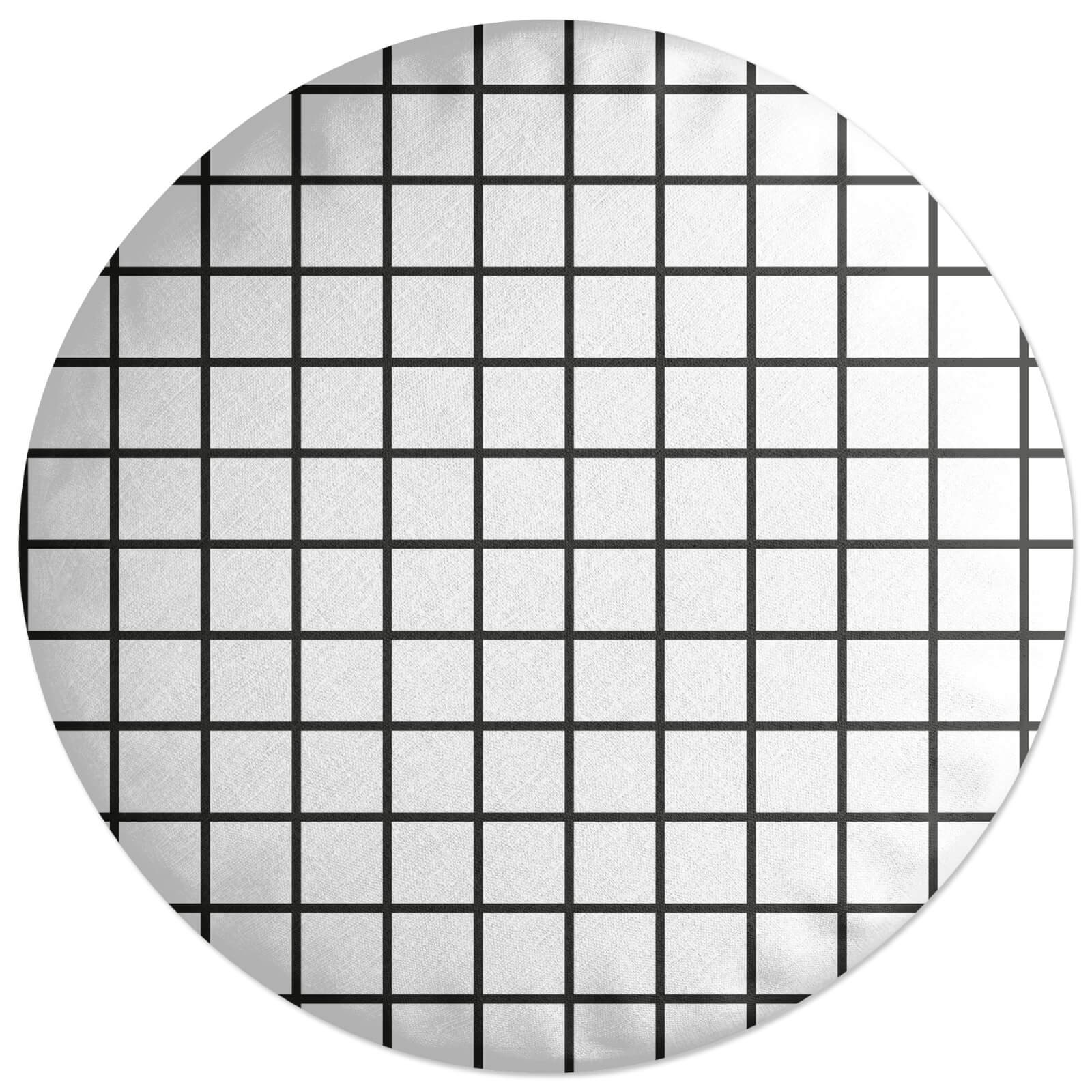 Grid Round Cushion