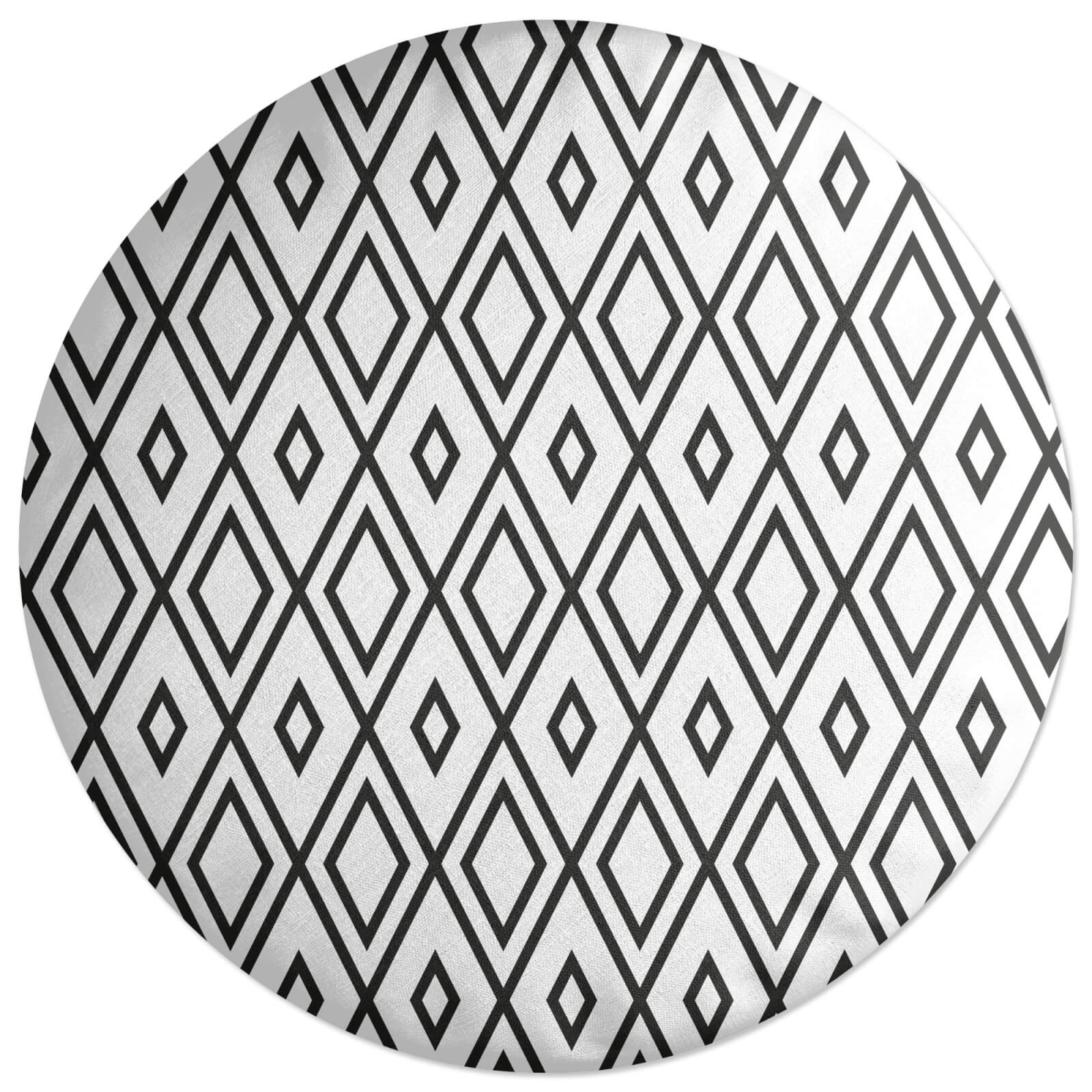 Repeat Diamond Round Cushion