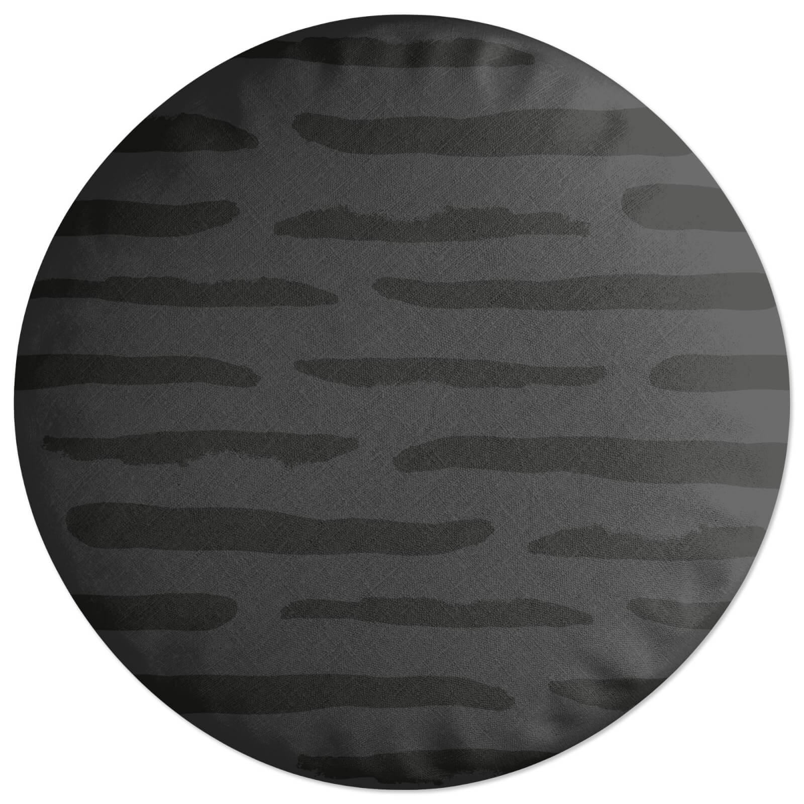 Inky Lines Round Cushion