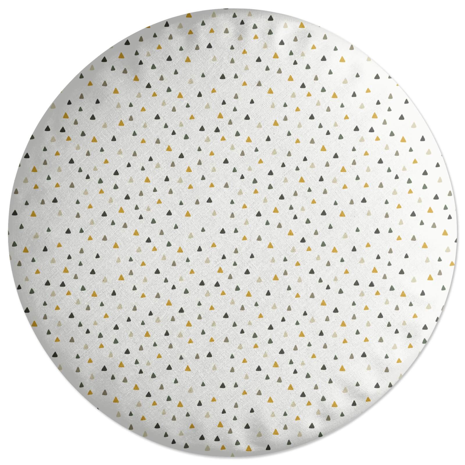 Triangles Round Cushion