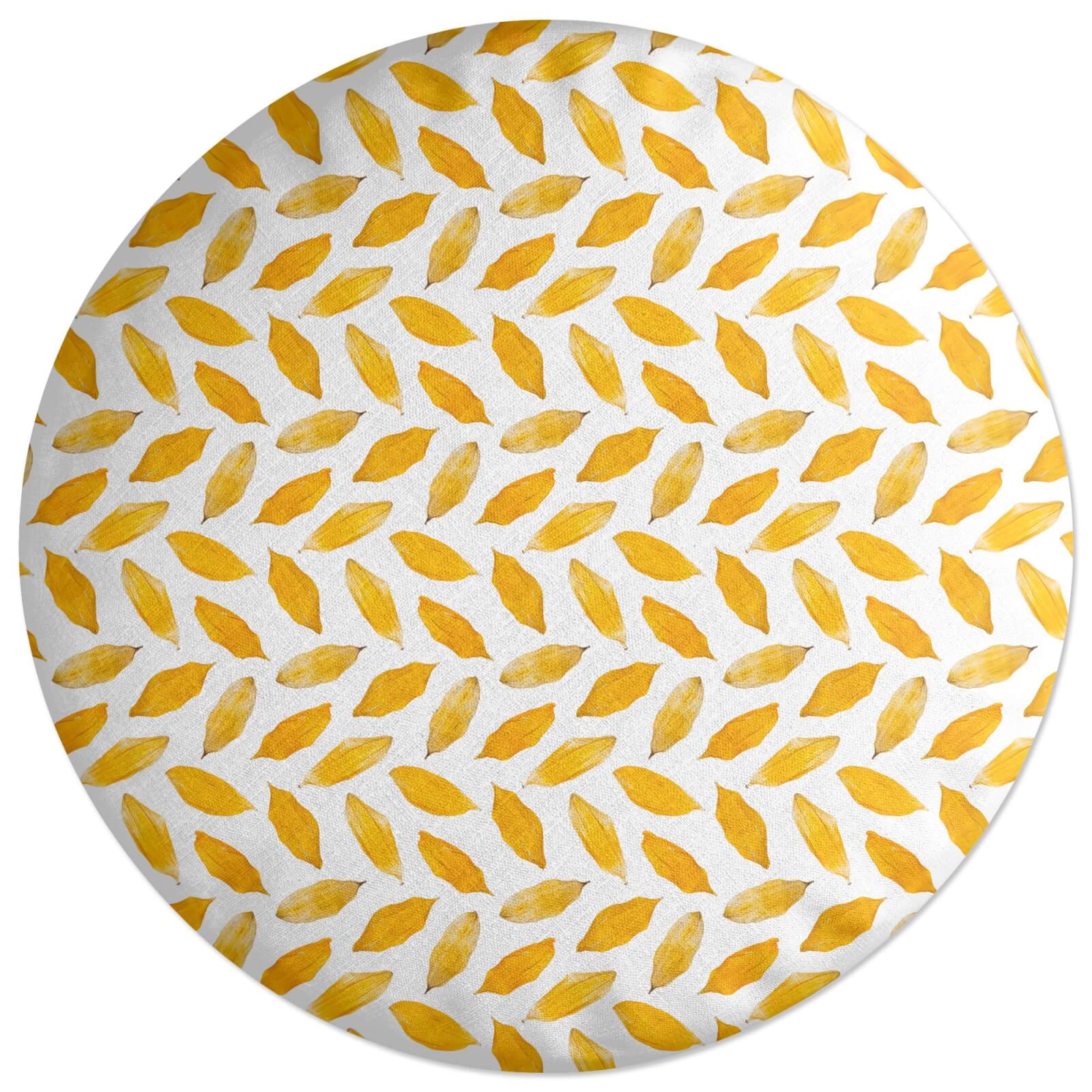Pressed Petals Round Cushion