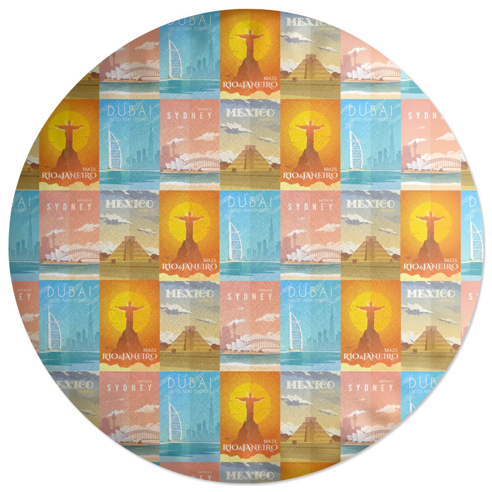 See The World Round Cushion