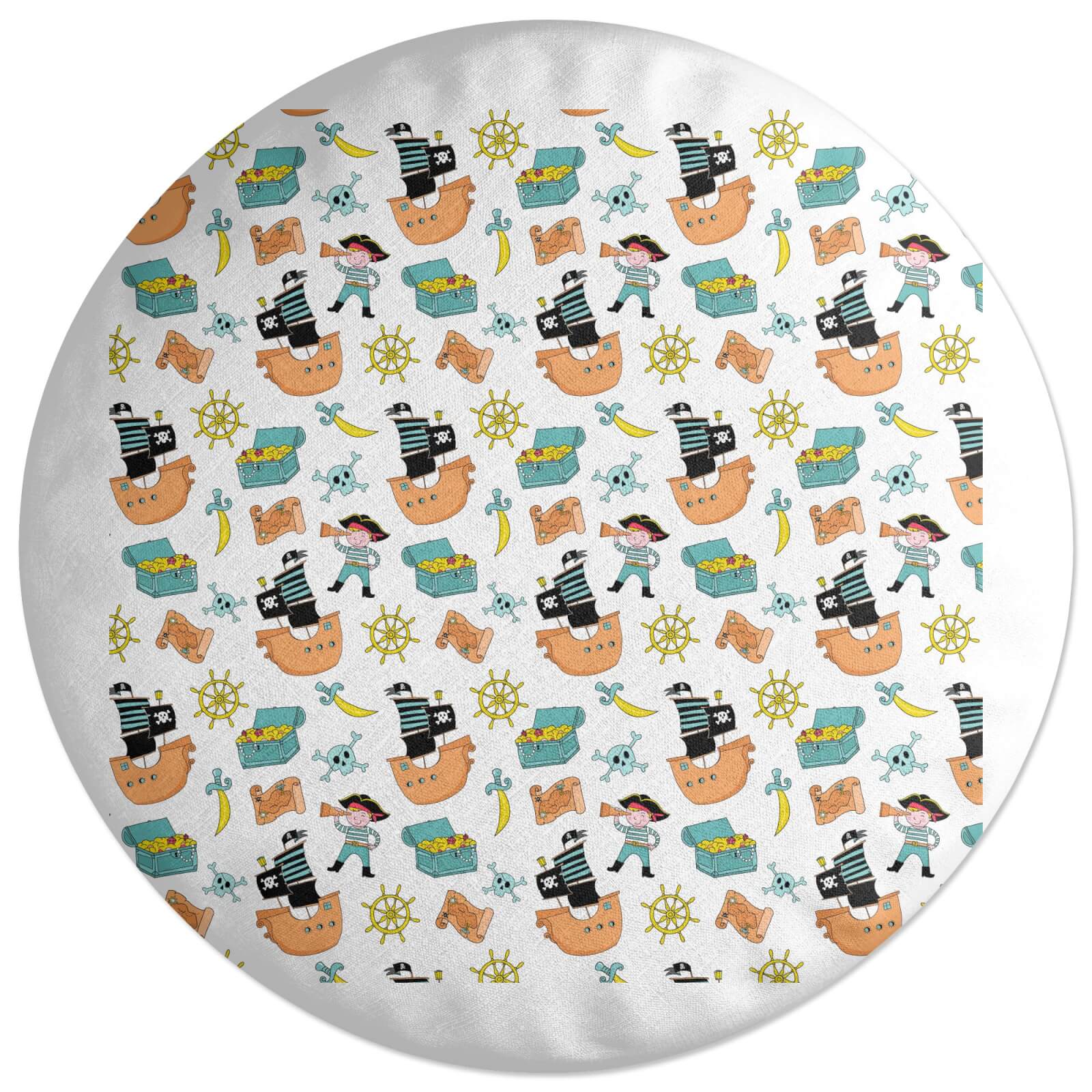 Pirates Set Sail Round Cushion