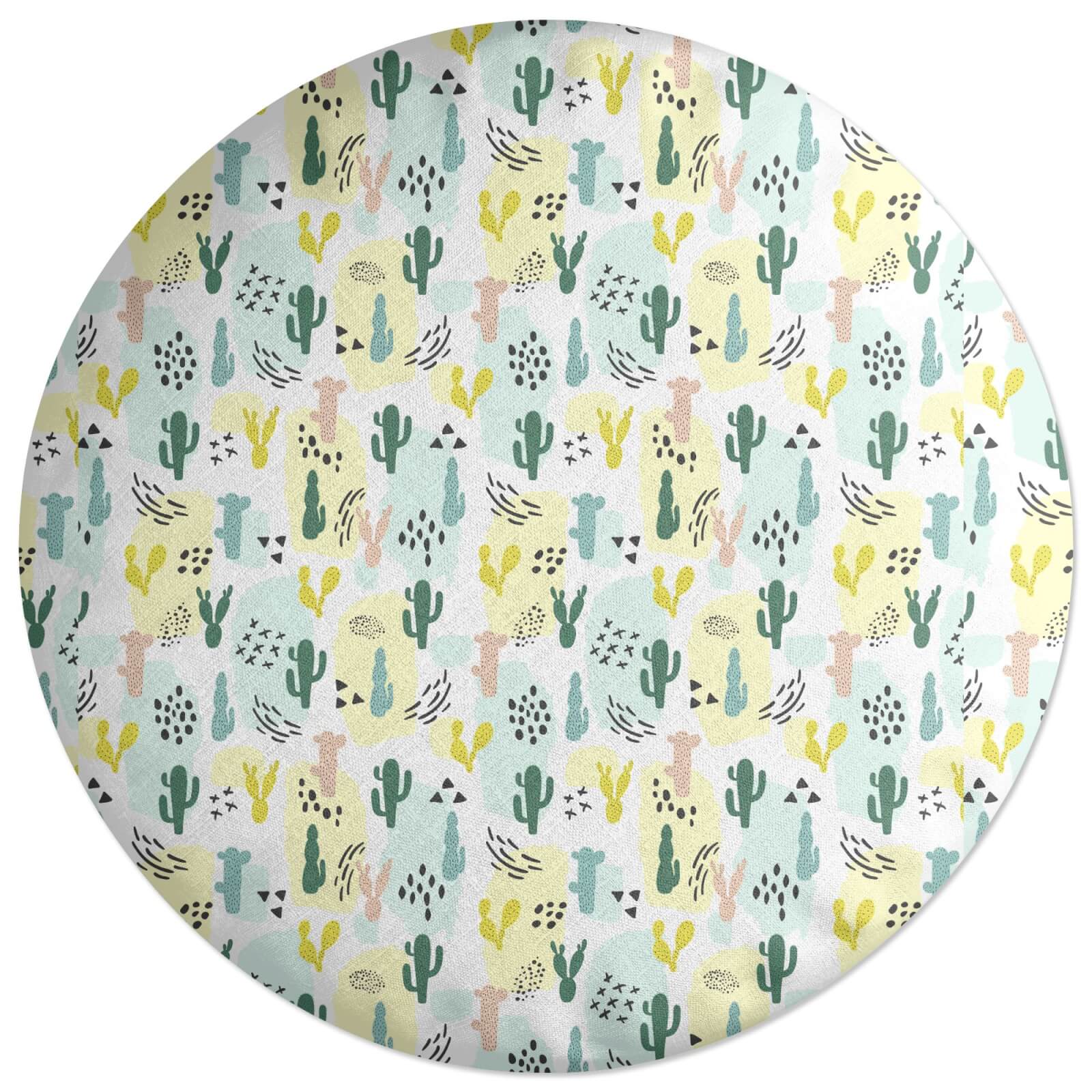 Playful Cacti Round Cushion