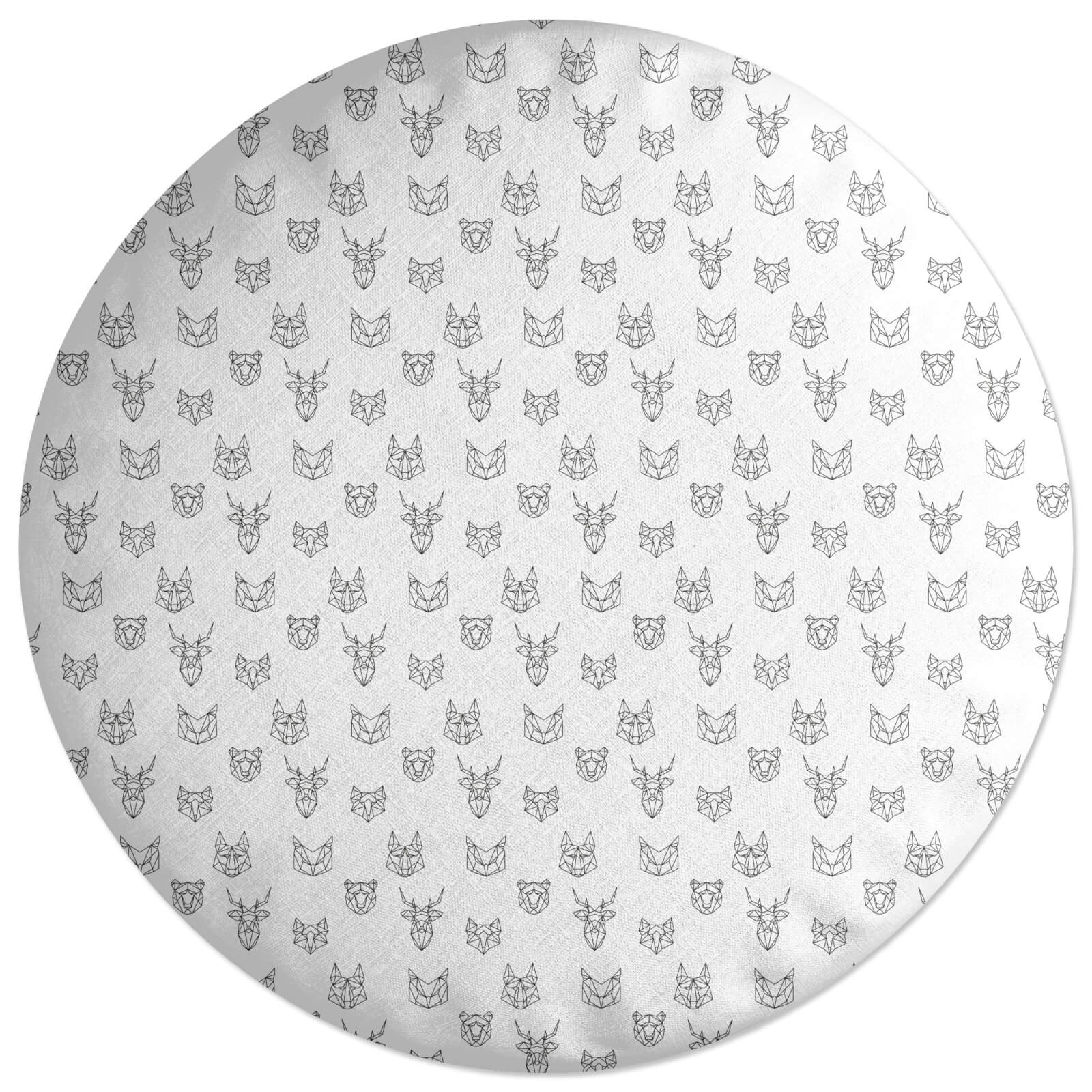 Animals Of The Day Forest Round Cushion