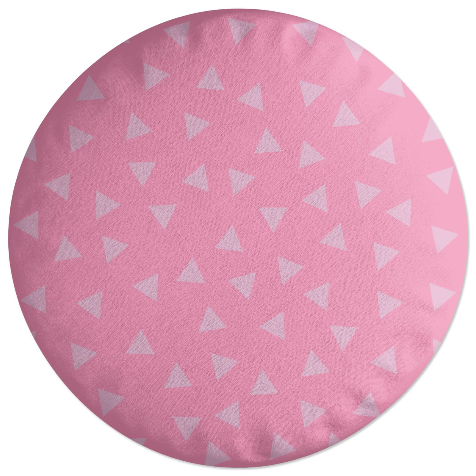 Bold Triangles Round Cushion