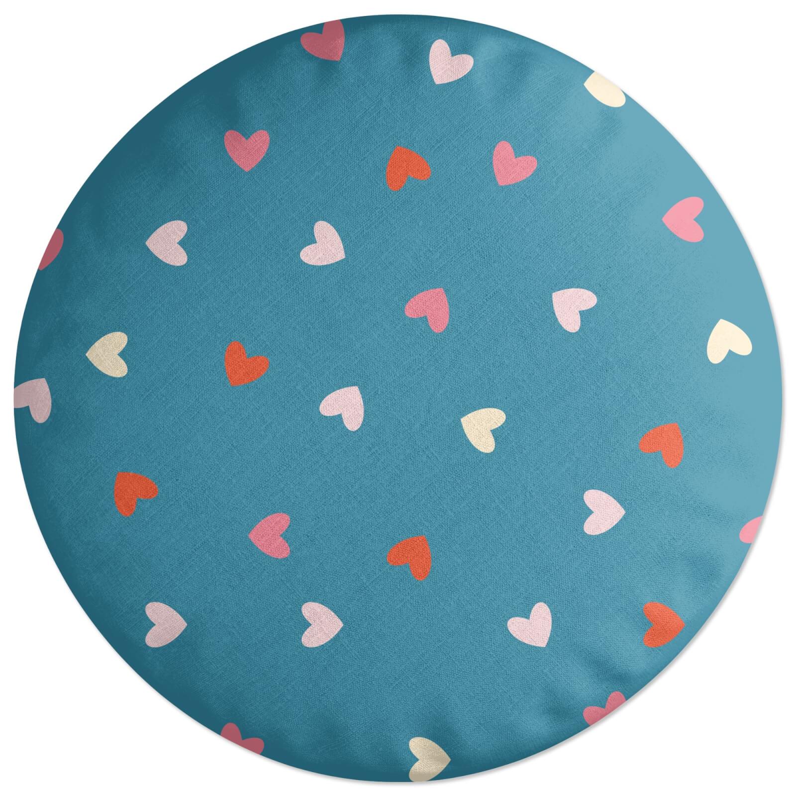 Love Hearts Round Cushion