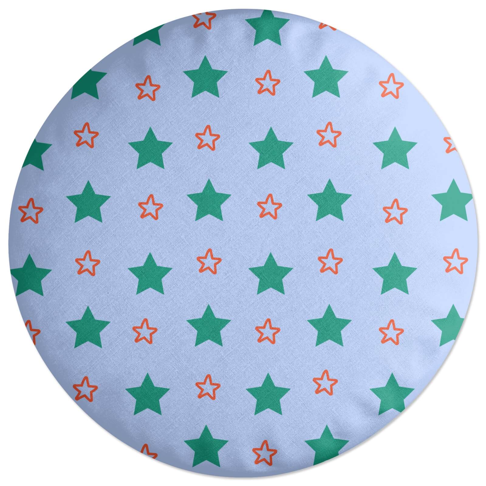 Mixed Stars Round Cushion