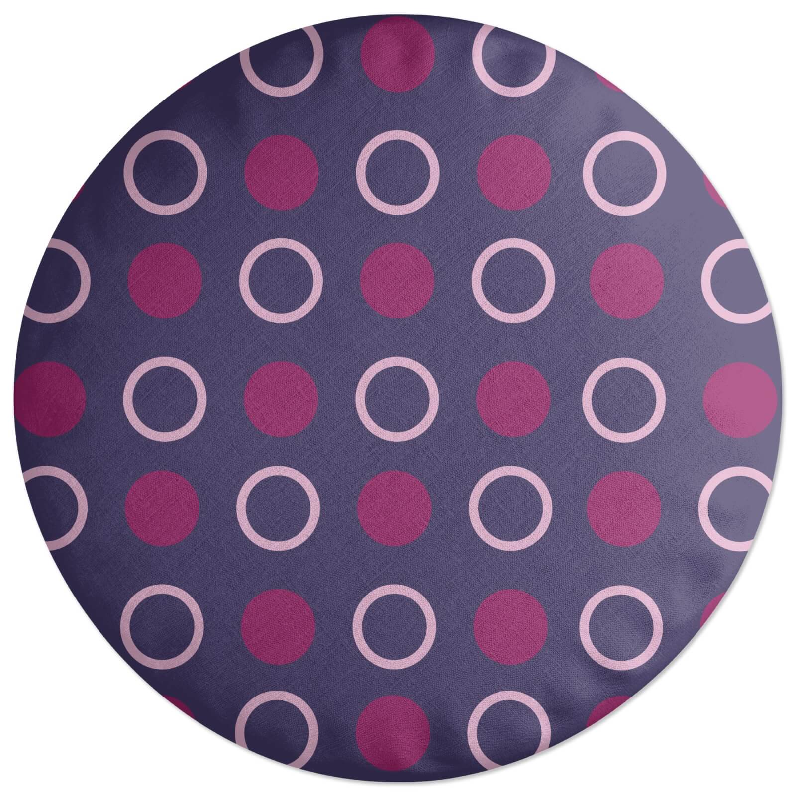 Mixed Circles Round Cushion