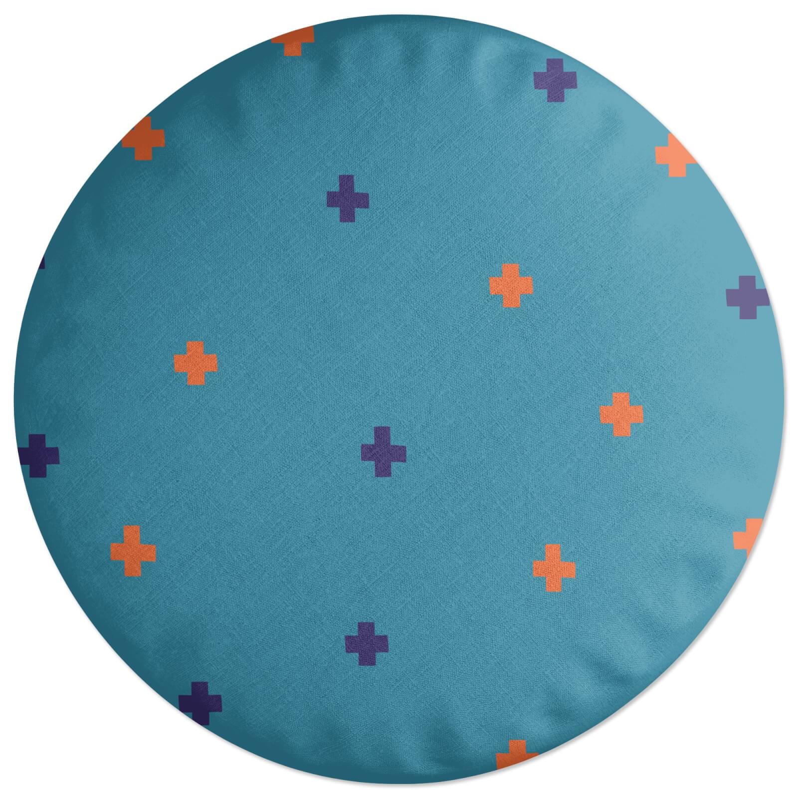 Mixed Cross Round Cushion