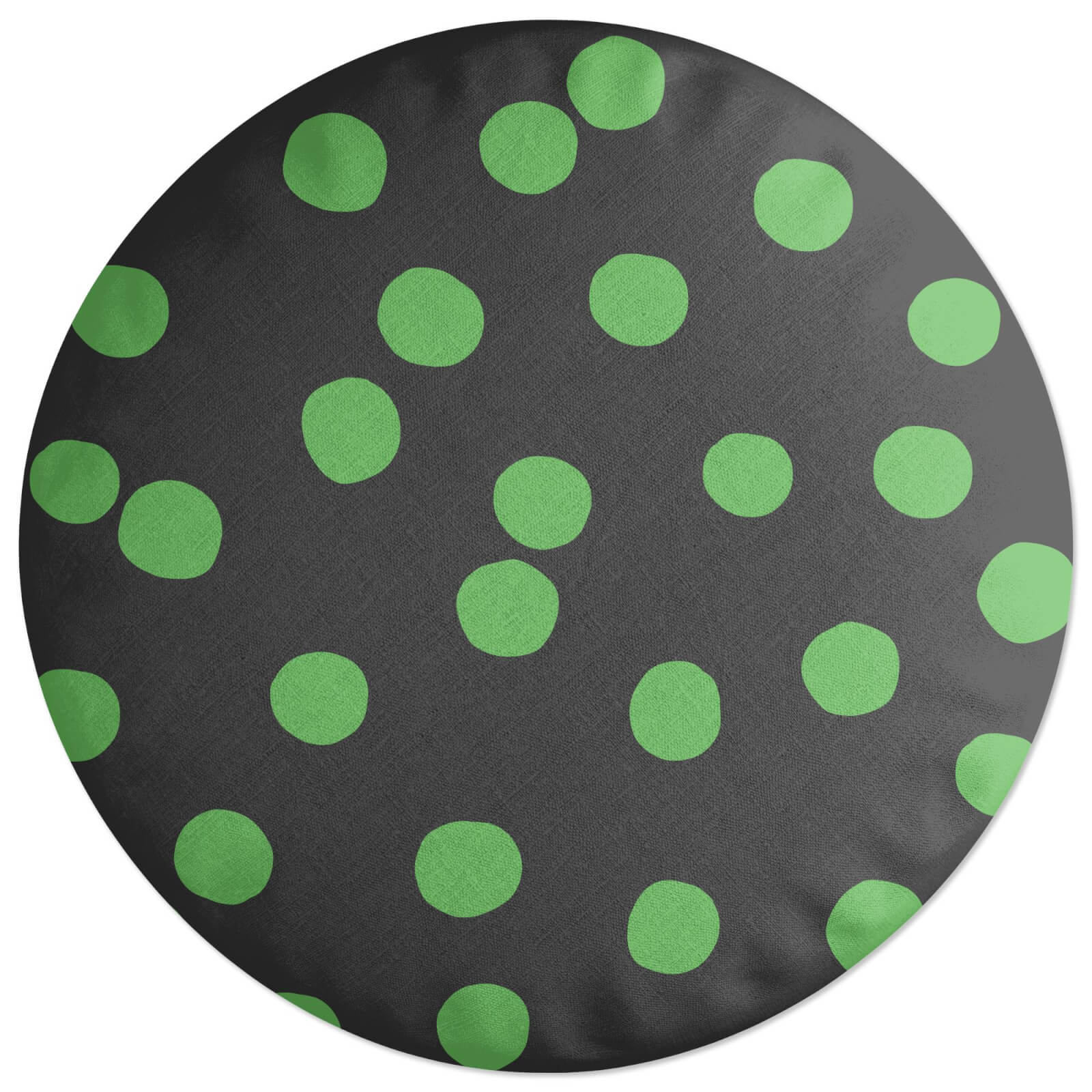 Large Polka Dots Round Cushion