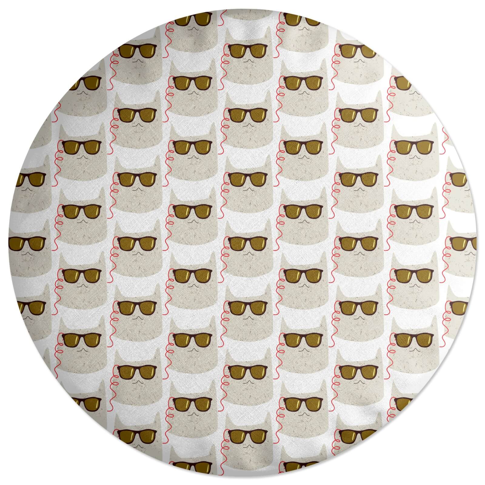 Cool Cat Round Cushion