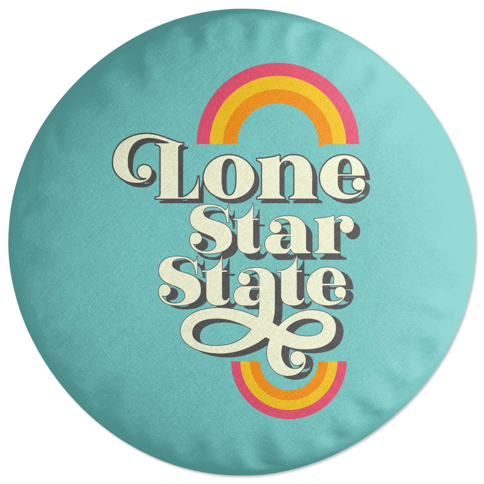 Decorsome Lone Star State Round Cushion