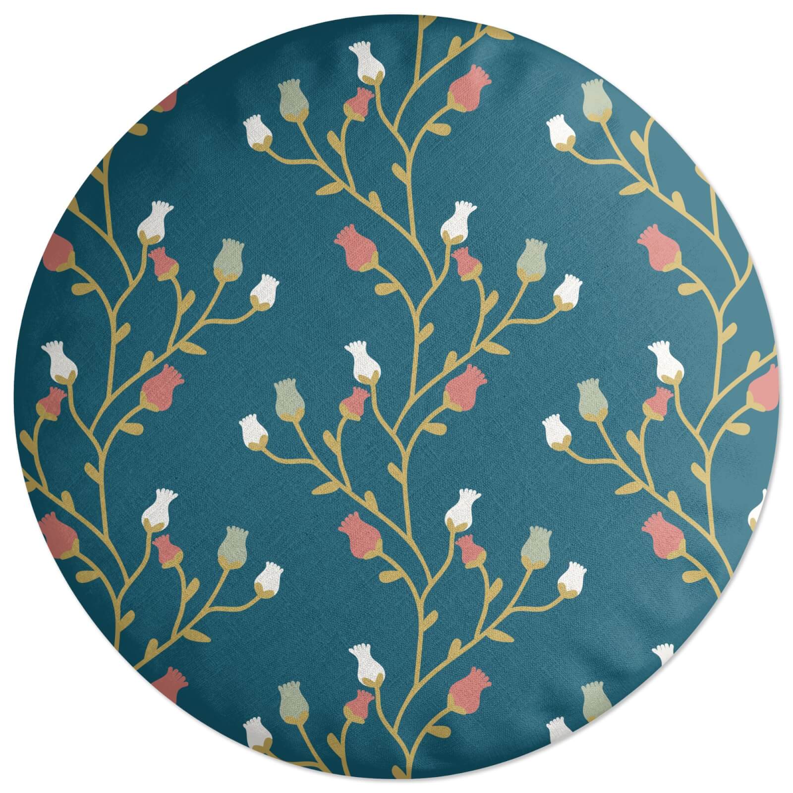 Rose Vines Round Cushion