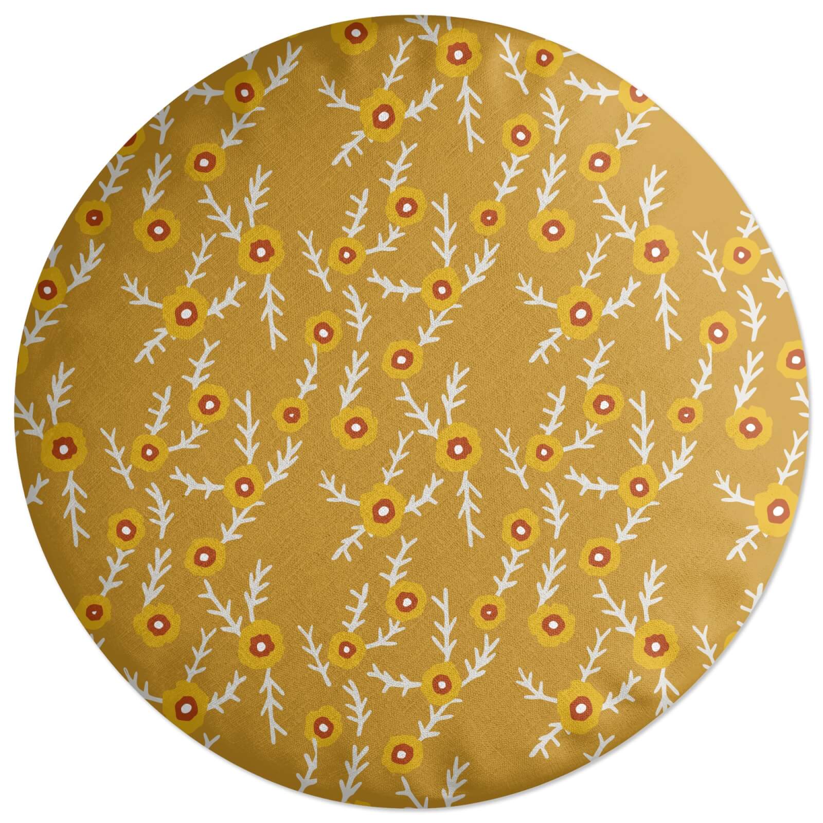 Twigs And Berries Round Cushion