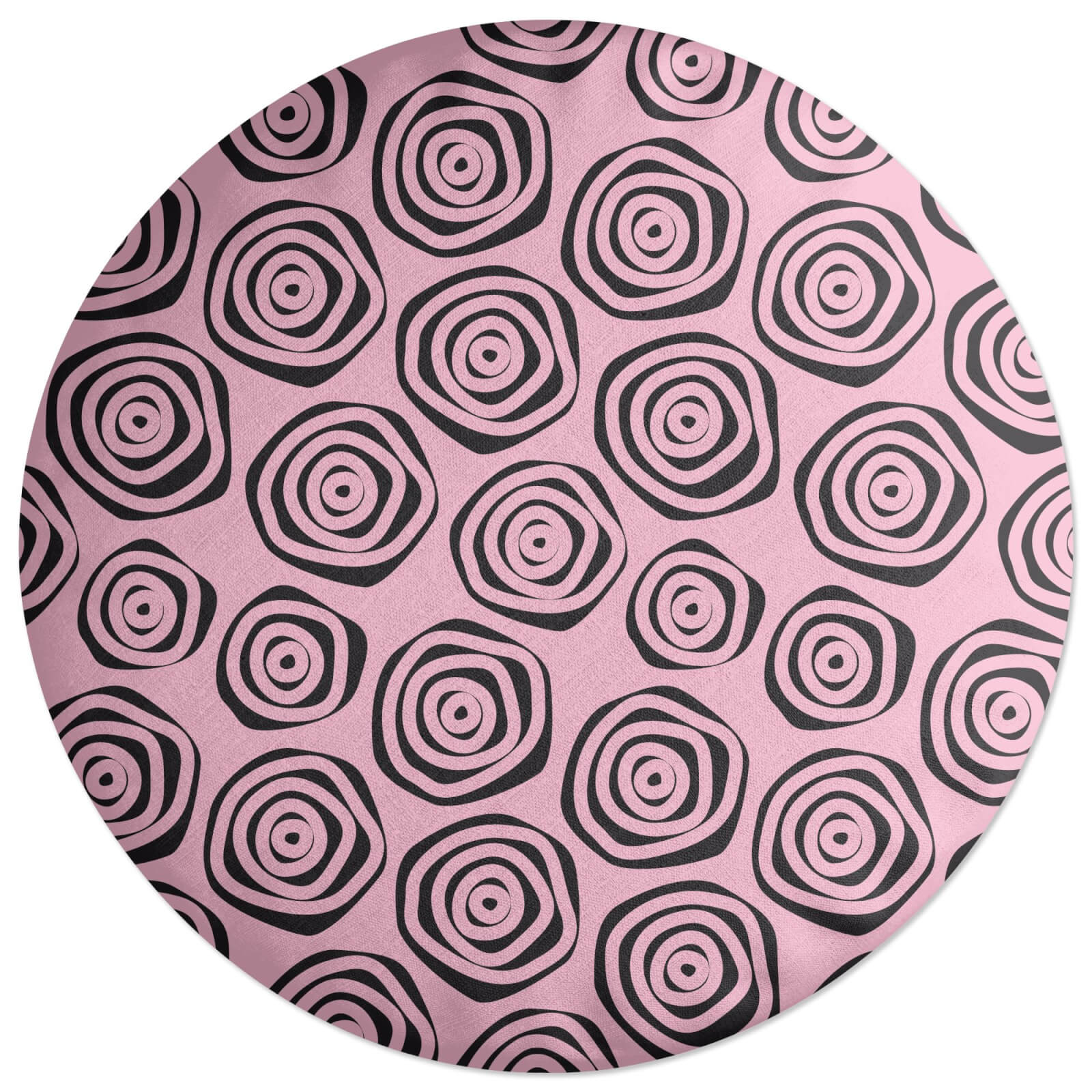 Abstract Roses Round Cushion