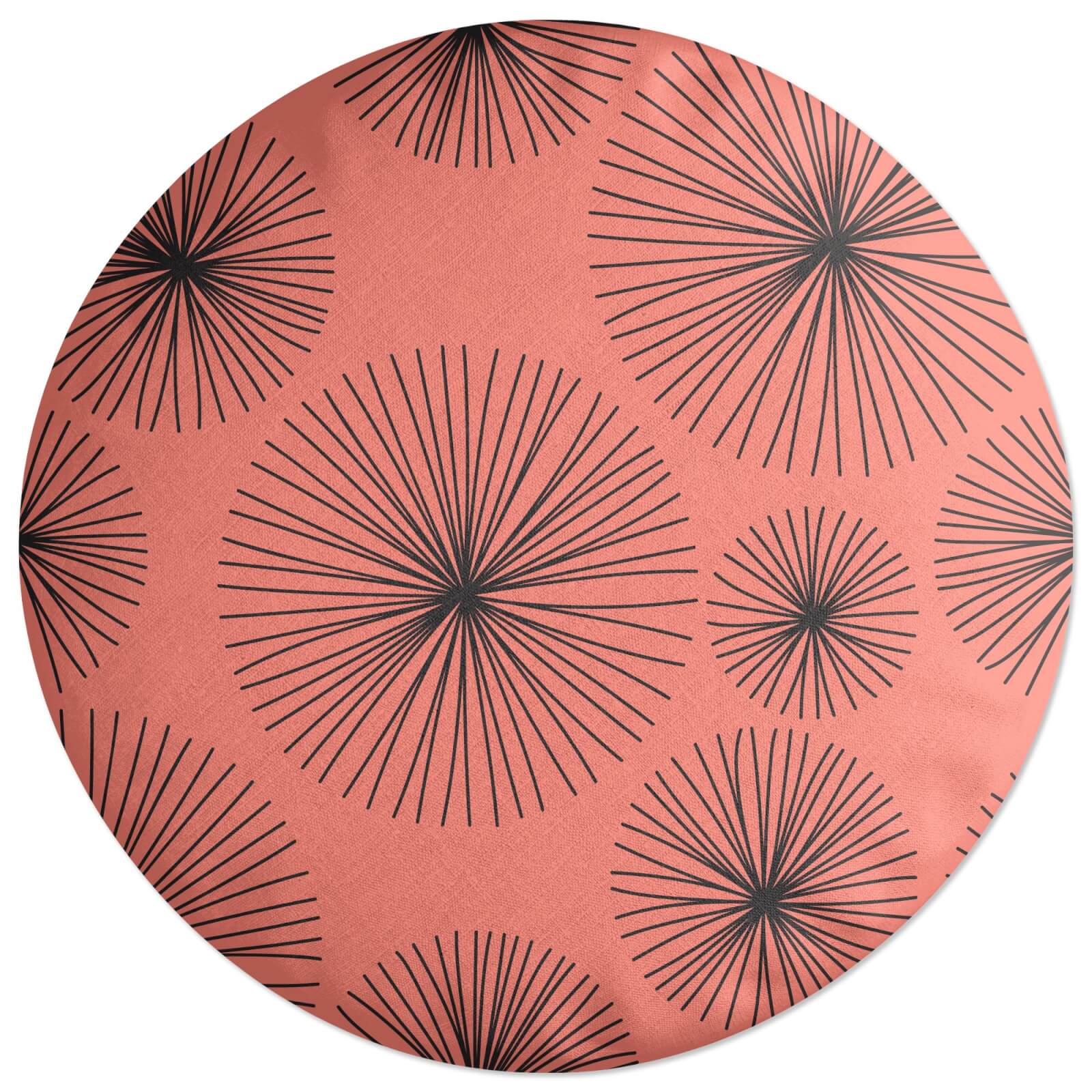 Abstarct Blood Lilly Round Cushion