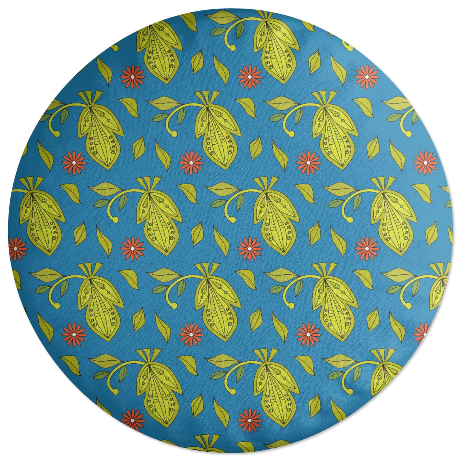 Retro Tropics Round Cushion