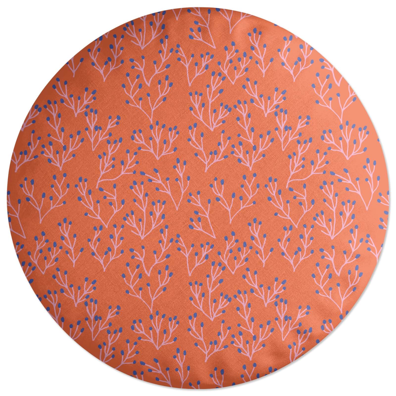 Coral Round Cushion